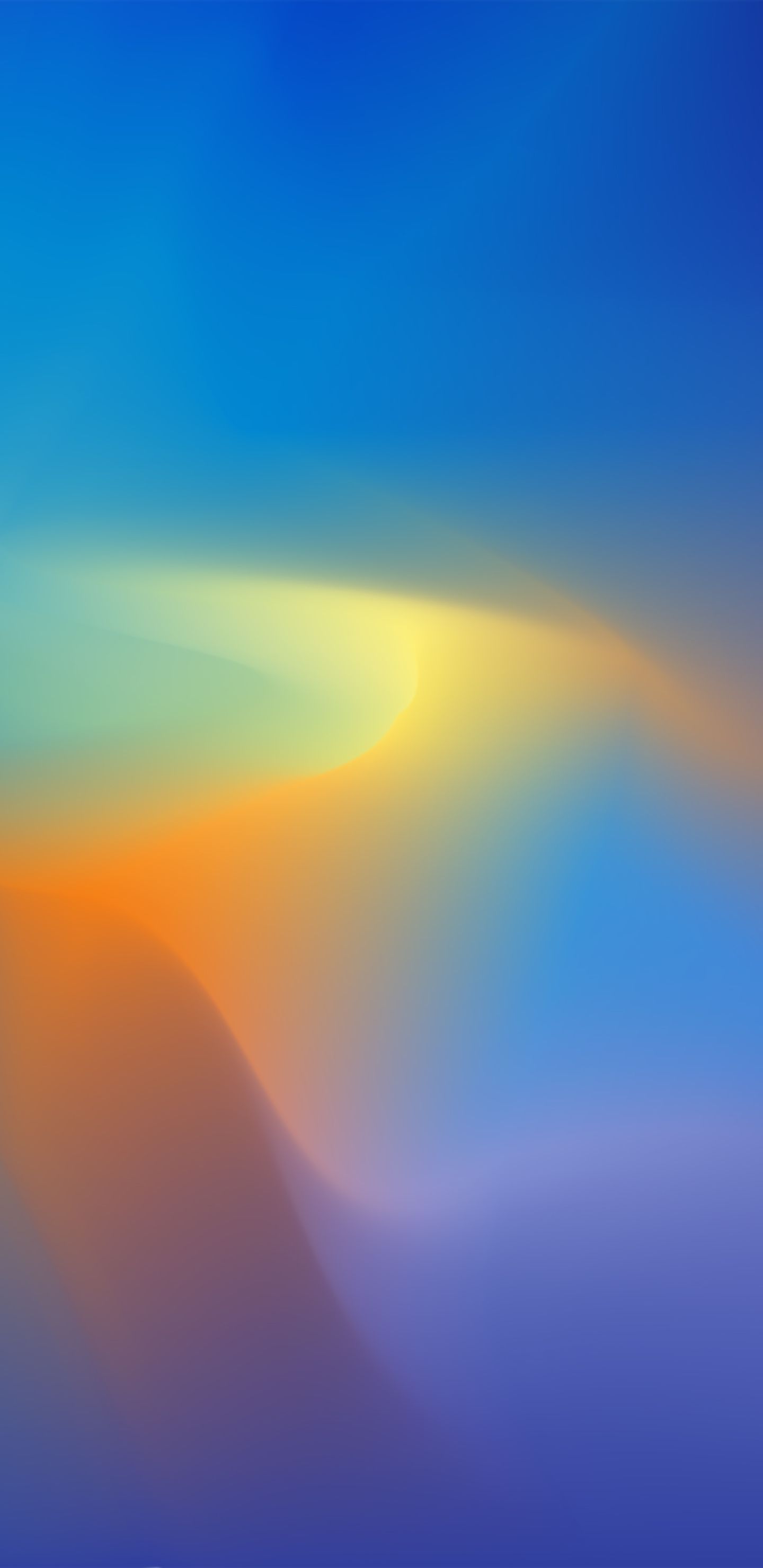Sfumatura astratta blu arancione, 1440x2960 Verticale, OnePlus