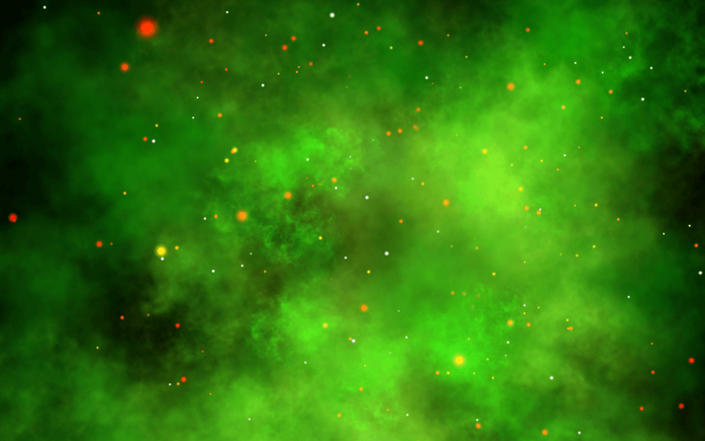 Galassia verde nebulosa stellata, 1440x900 720p, MacBook Air