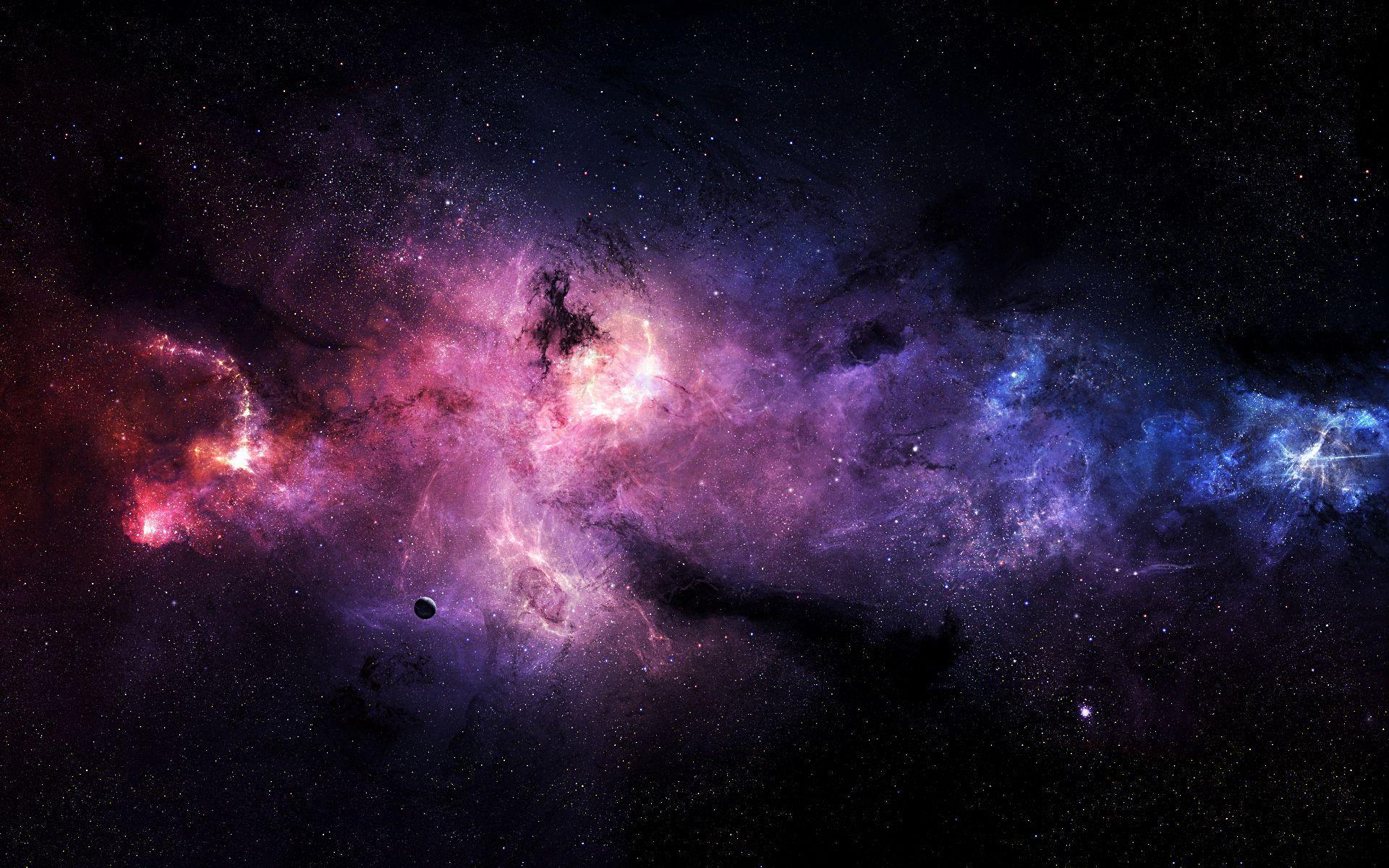 Galassia viola e blu, 1920x1200 Full HD+, Laptop