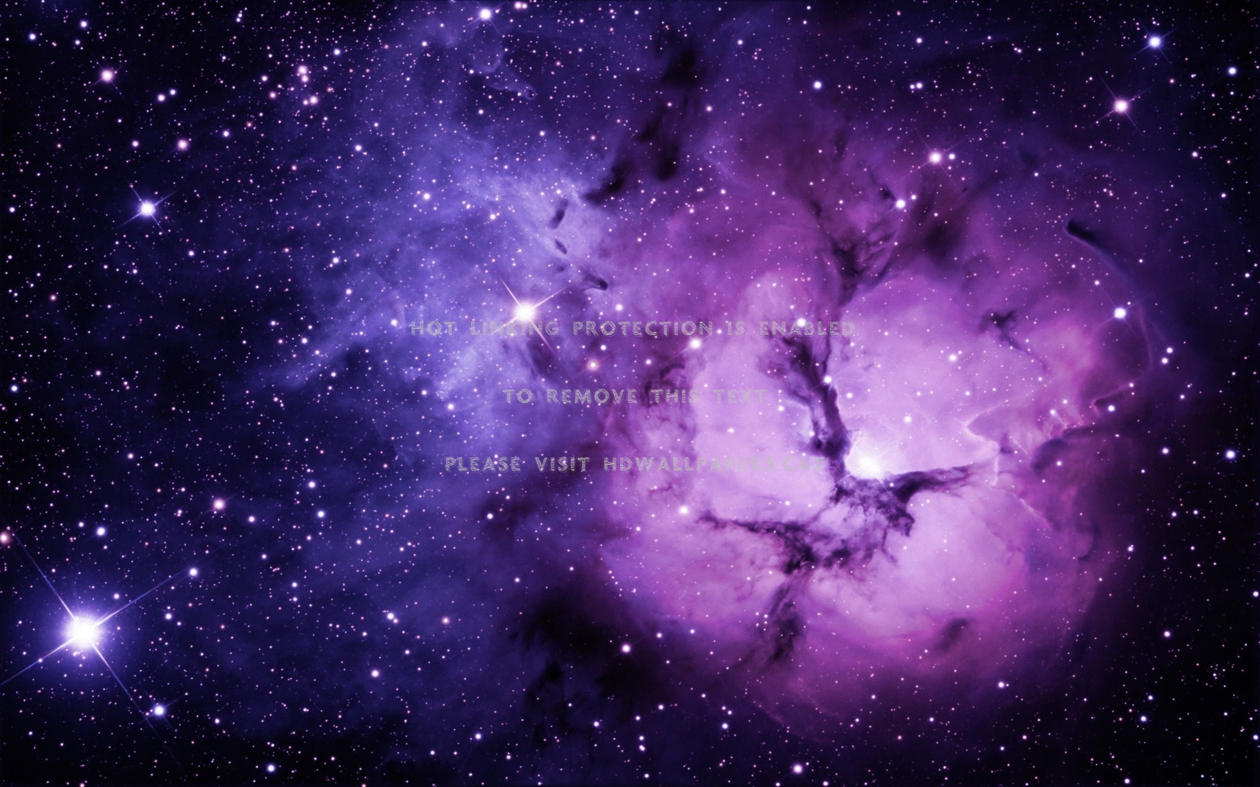 Galassia viola con stelle, 2560x1600 2K, Desktop