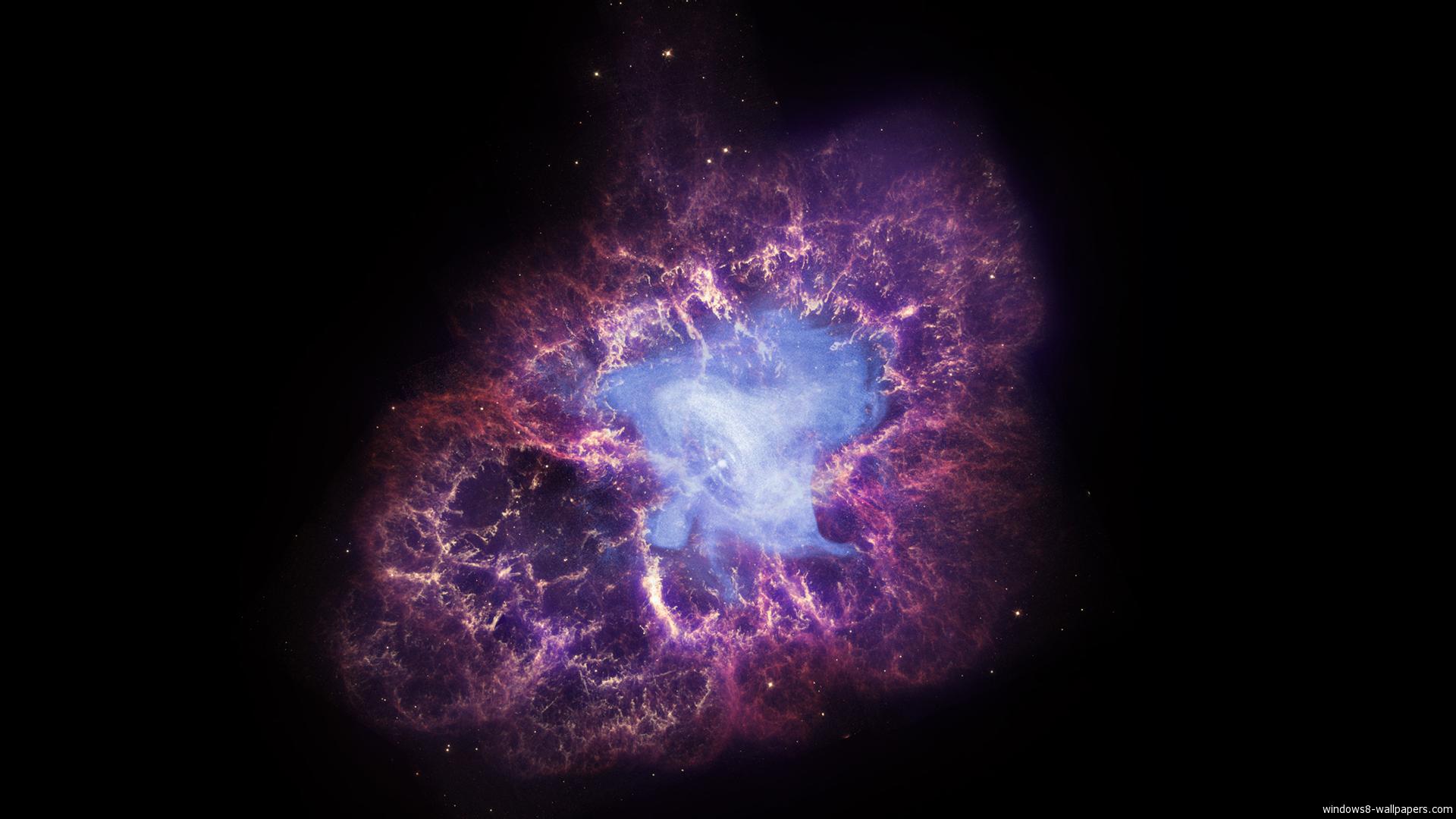 Nebulosa viola e blu, 1920x1080 Full HD, PC