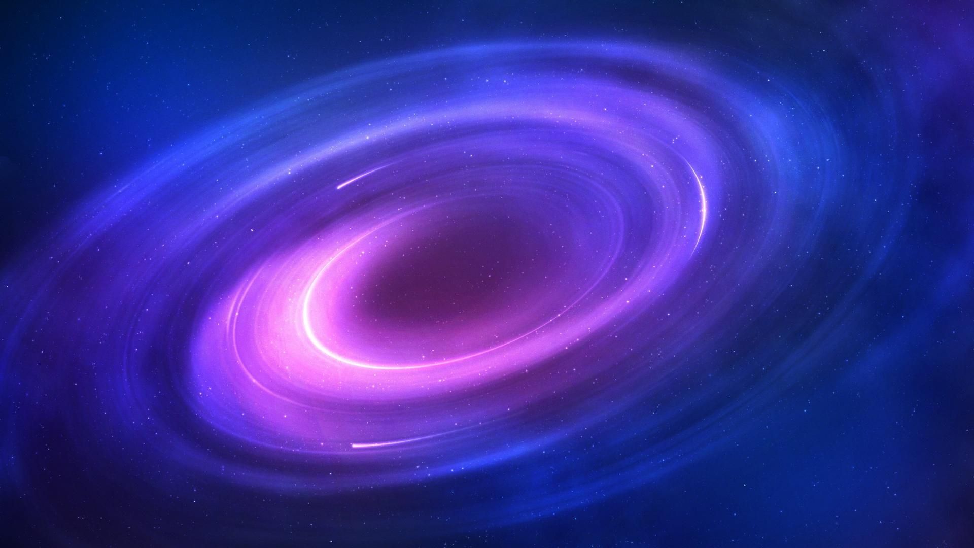 Galassia viola a spirale, 1920x1080 Full HD, PC Desktop
