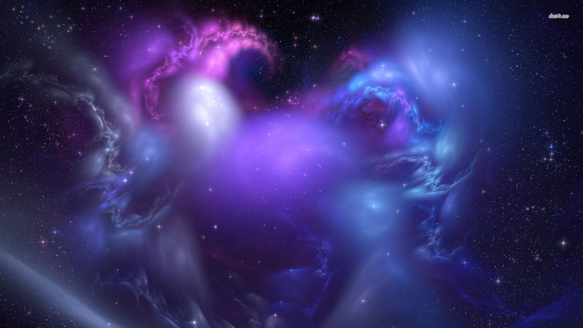Galassia viola nebulosa spaziale, 1920x1080 Full HD, PC Desktop
