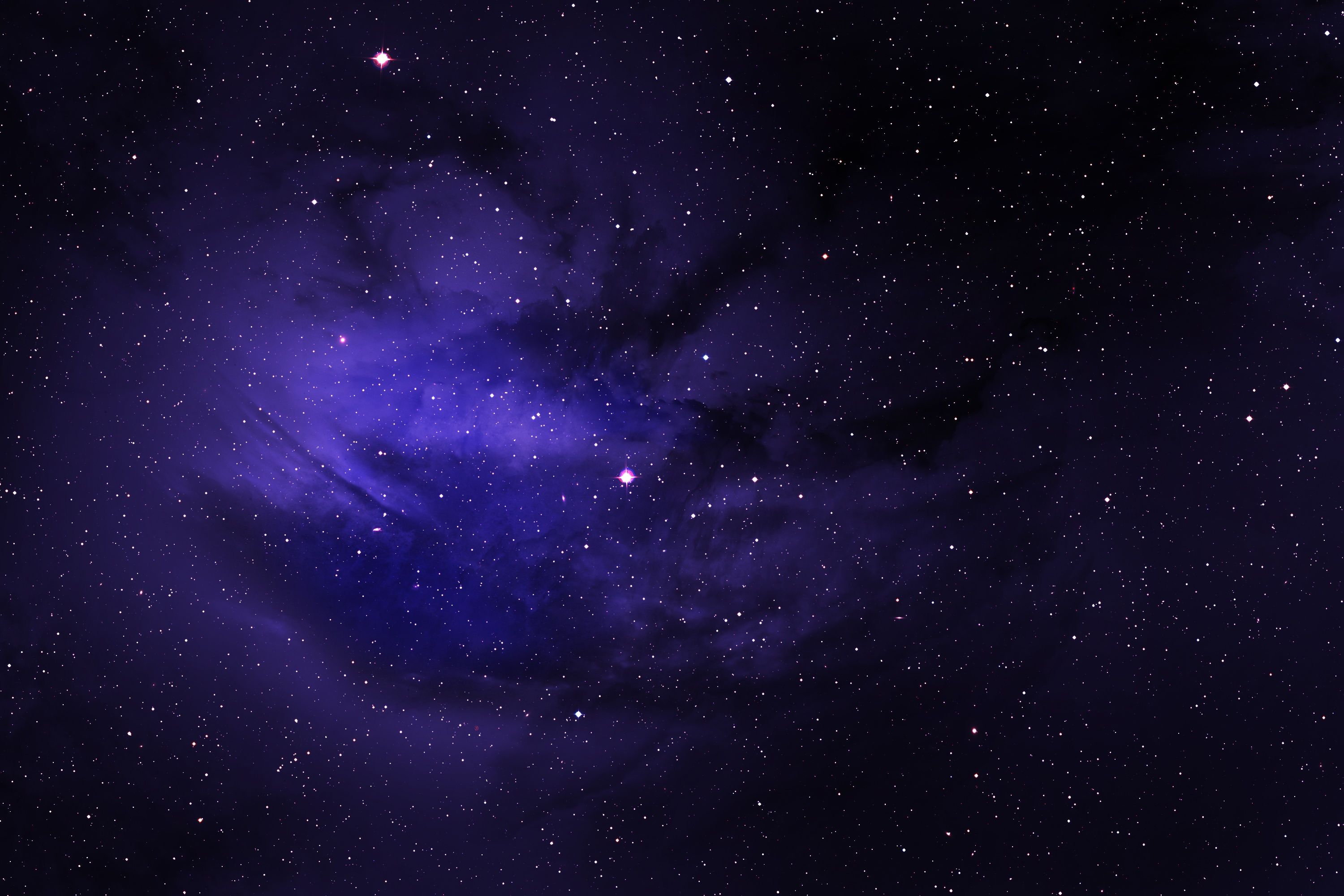Galassia viola con stelle, 3000x2000 WQXGA, Laptop