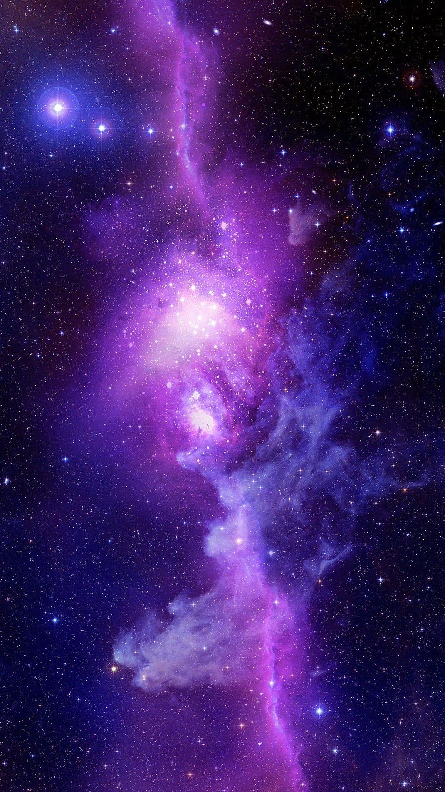 Nebulosa viola e blu, 900x1600 Full HD Verticale, iPhone
