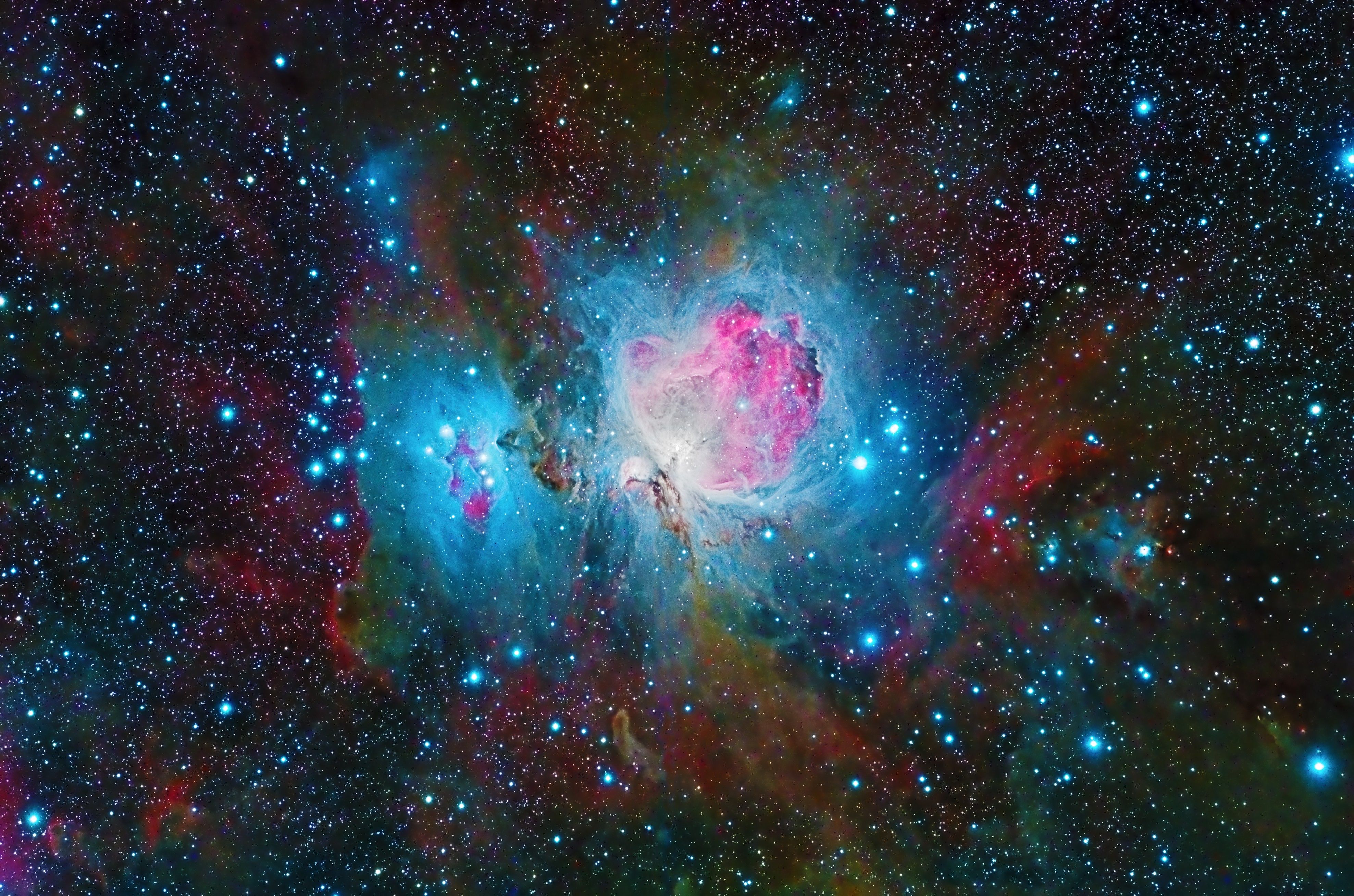 Nebulosa colorata con stelle, 3953x2617 4K, Desktop 4K