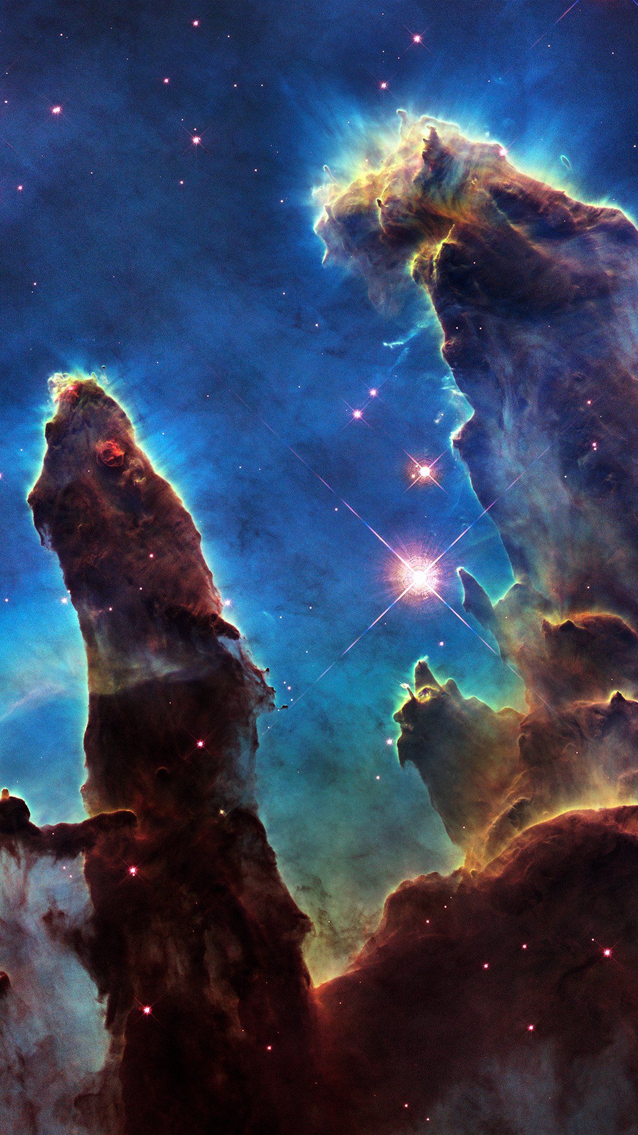 Pilastri della Creazione nebulosa, 1242x2208 Full HD Verticale, iPhone