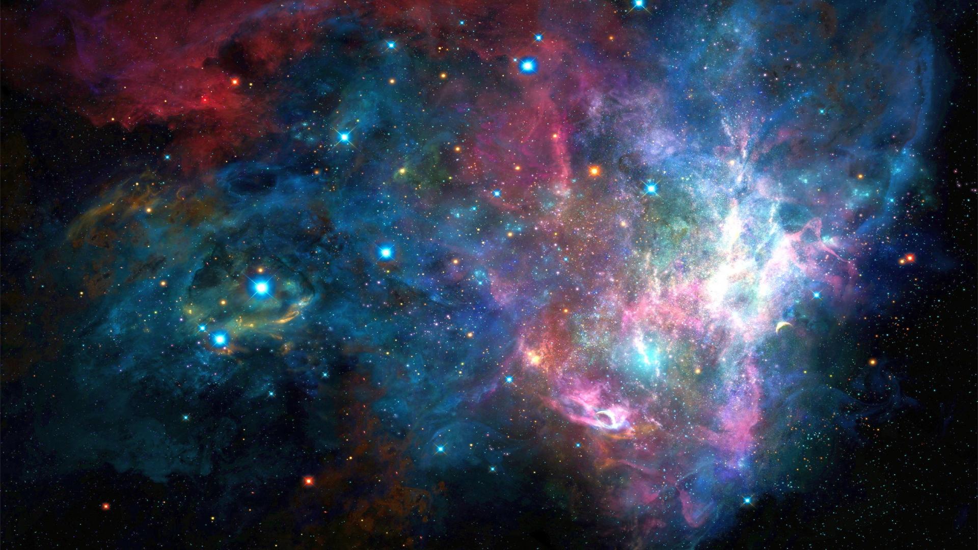 Nebulosa colorata nello spazio, 1920x1080 1080p, PC