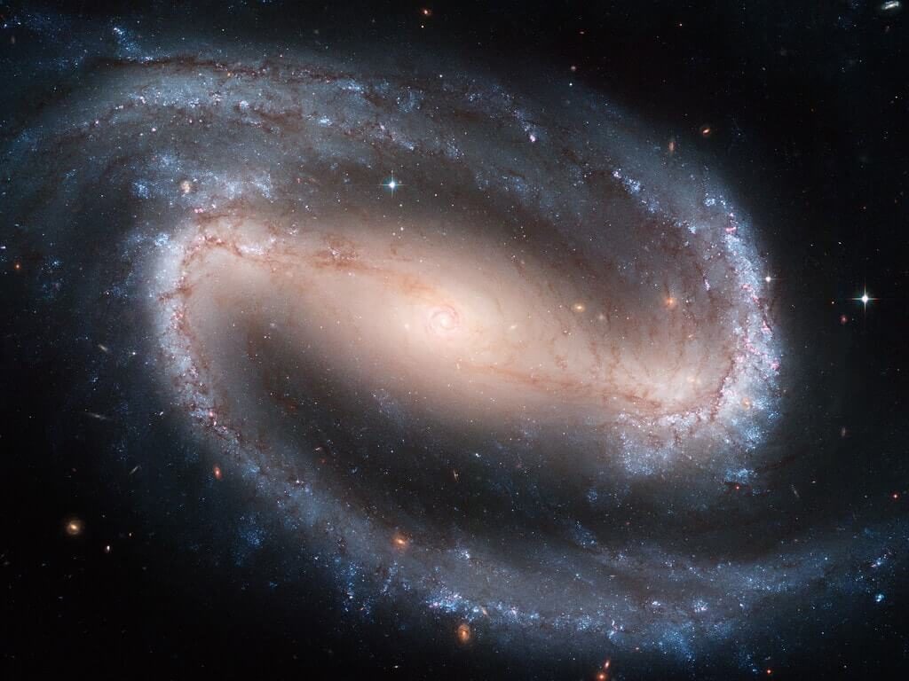 Galassia a spirale barrata Hubble, 1024x768 HD, Desktop