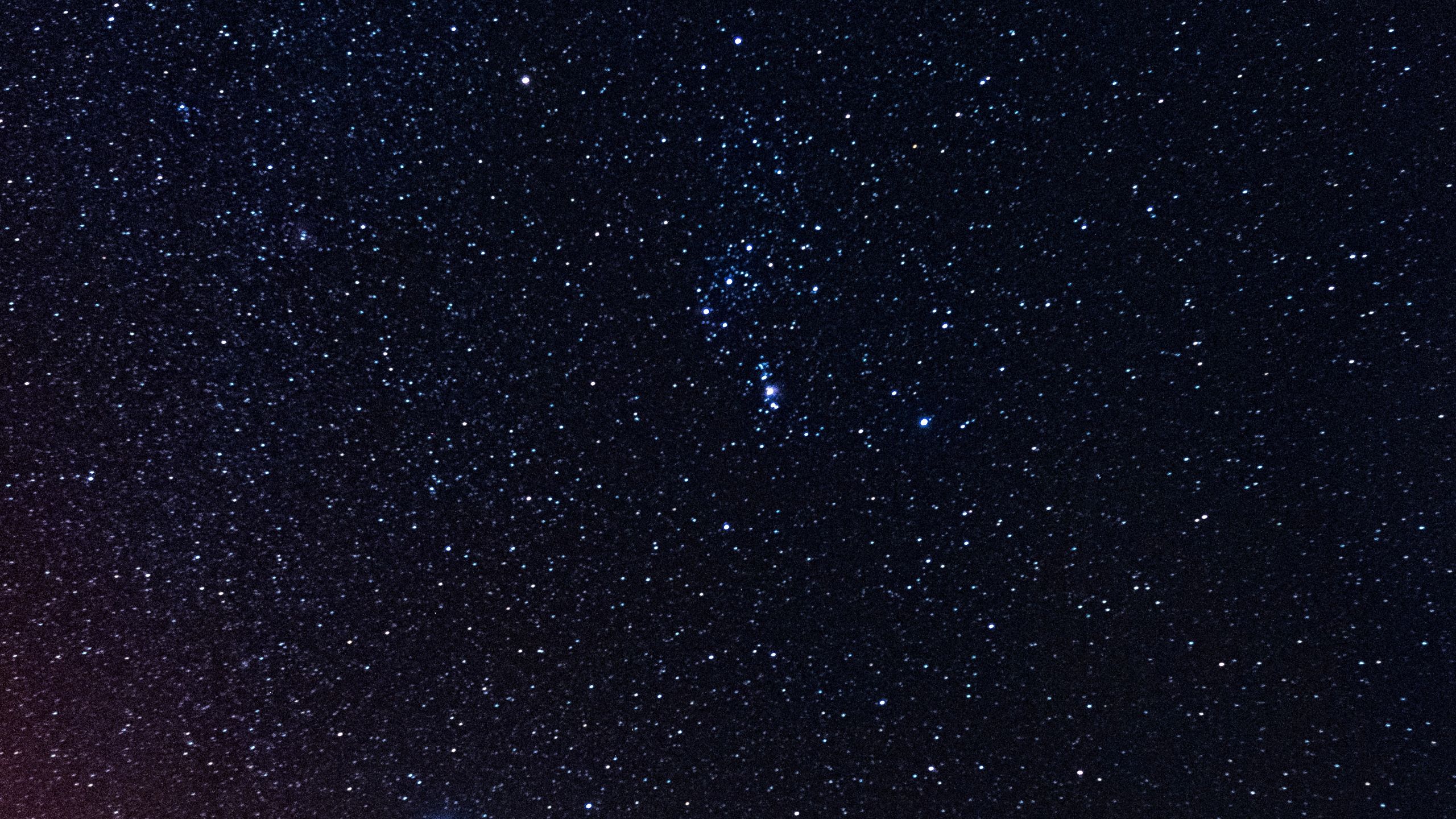 Cielo stellato notturno, galassia, 2560x1440 QHD, Laptop