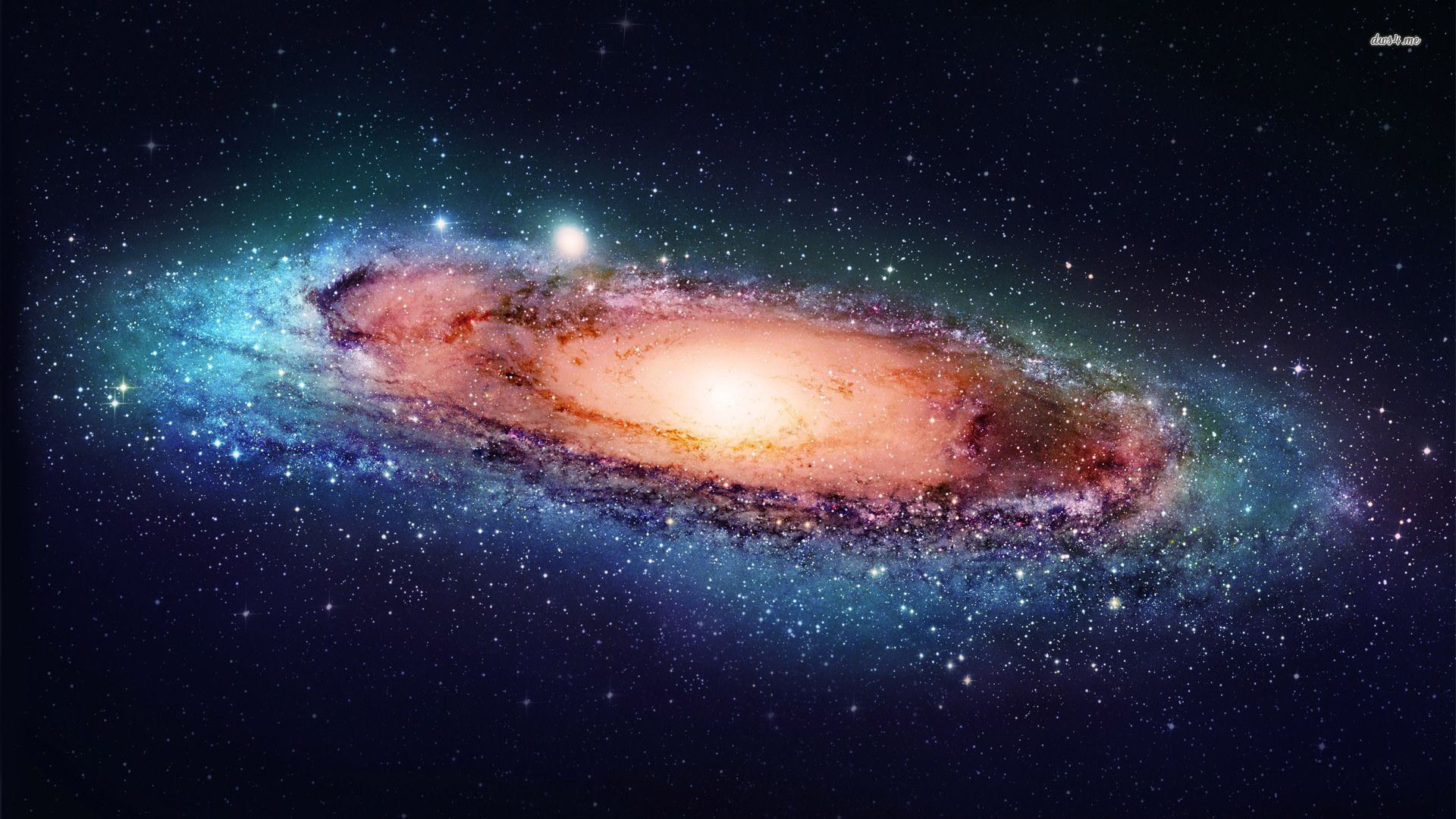 Galassia a spirale colorata, 1920x1080 1080p, Laptop