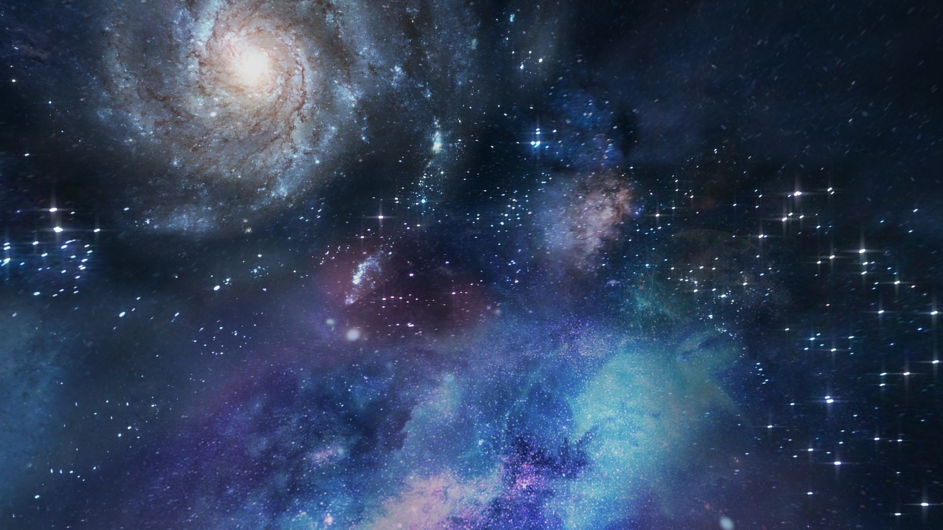 Galassia spirale nello spazio profondo, 1920x1080 Full HD, PC
