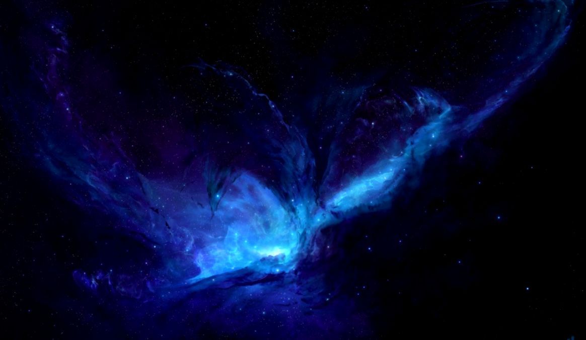 Nebulosa blu spaziale, 1164x676 HD, Desktop