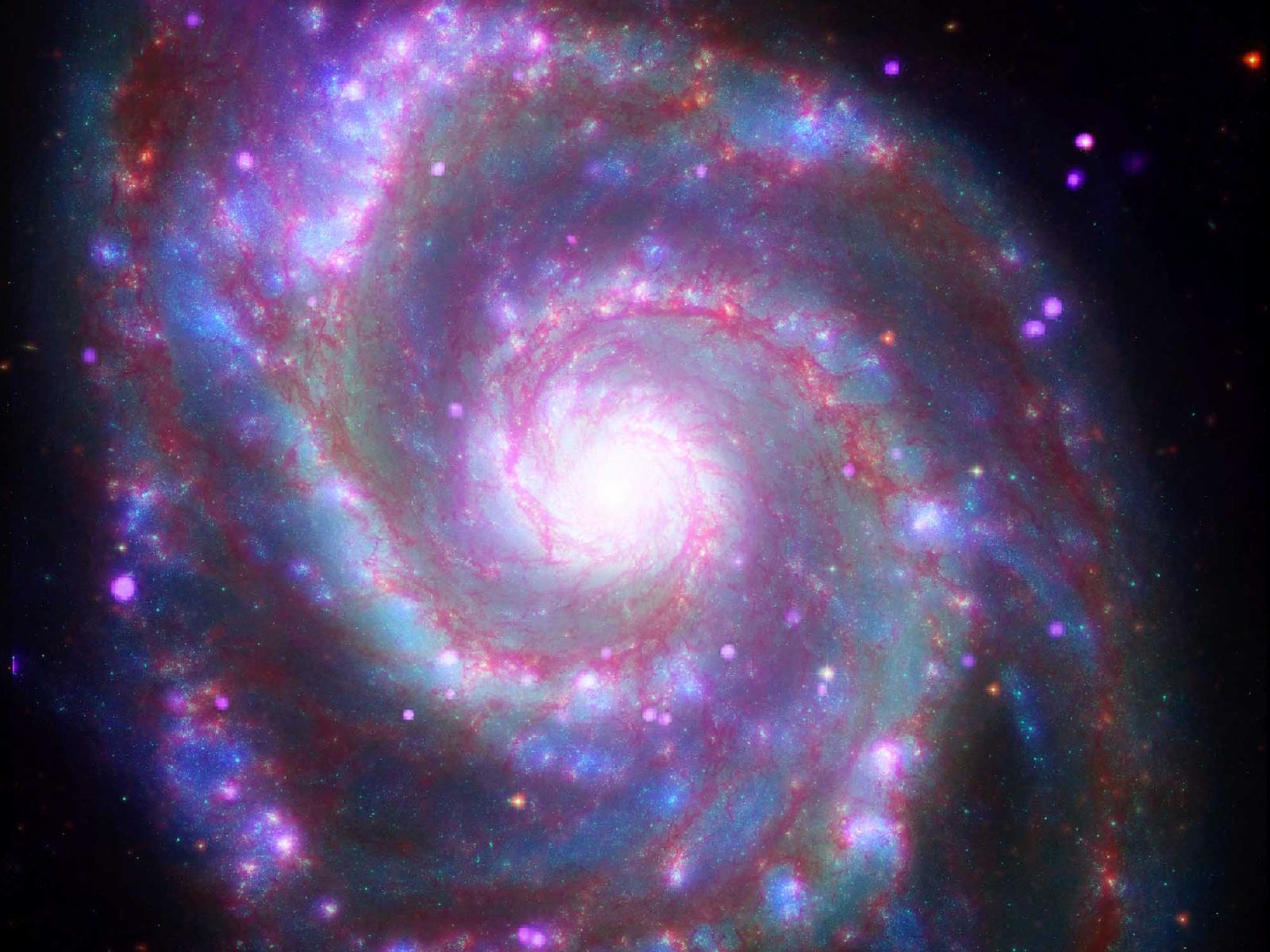 Galassia a spirale colorata, 1600x1200 HD Ready, Laptop
