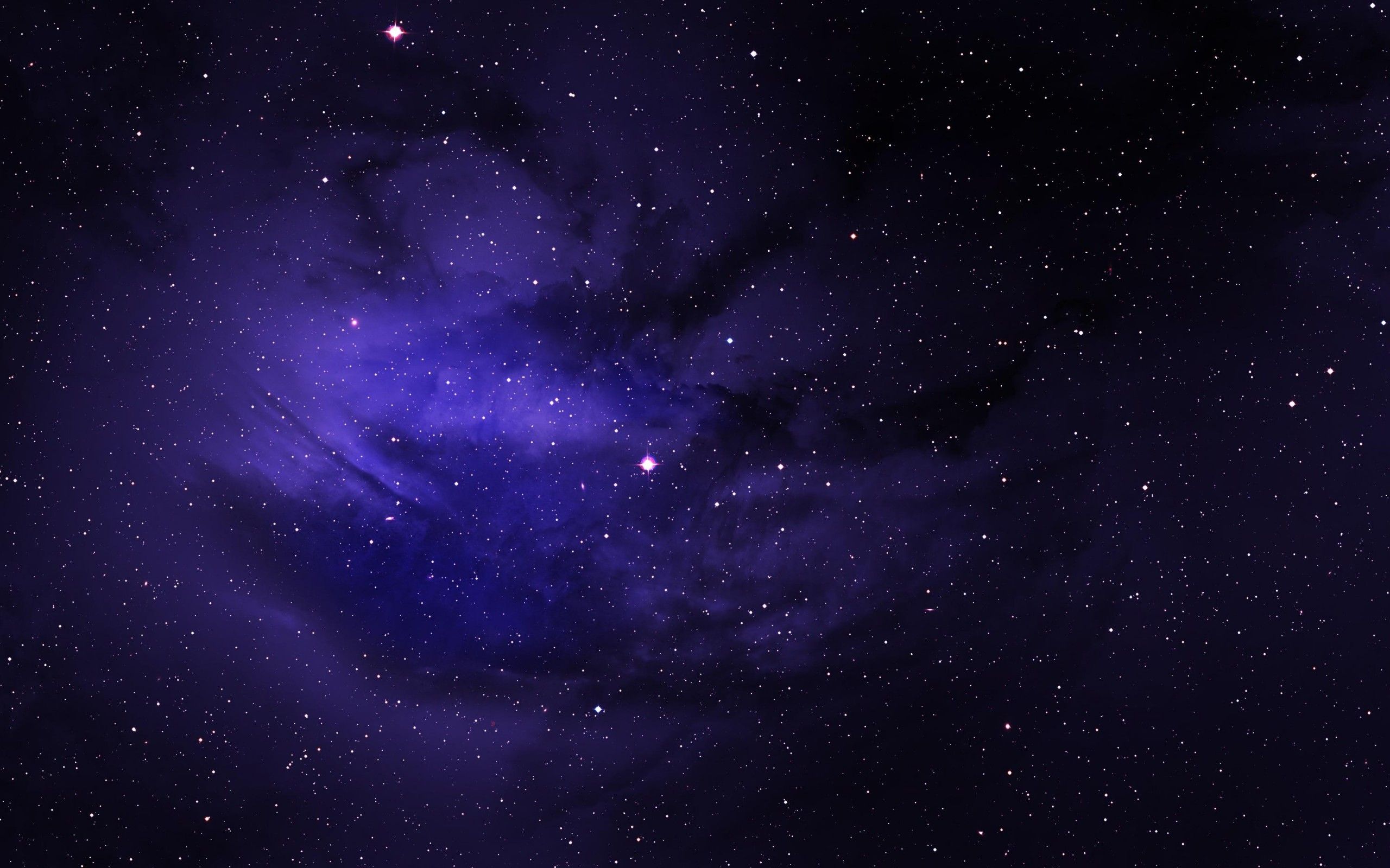 Nebulosa blu con stelle, 2560x1600 WQXGA, Desktop