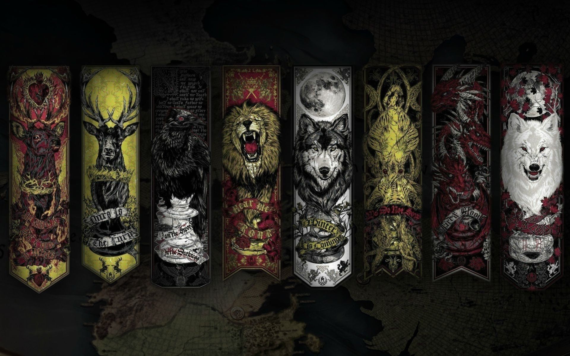 Stendardi casate Game of Thrones, 1920x1200 Full HD+, Laptop