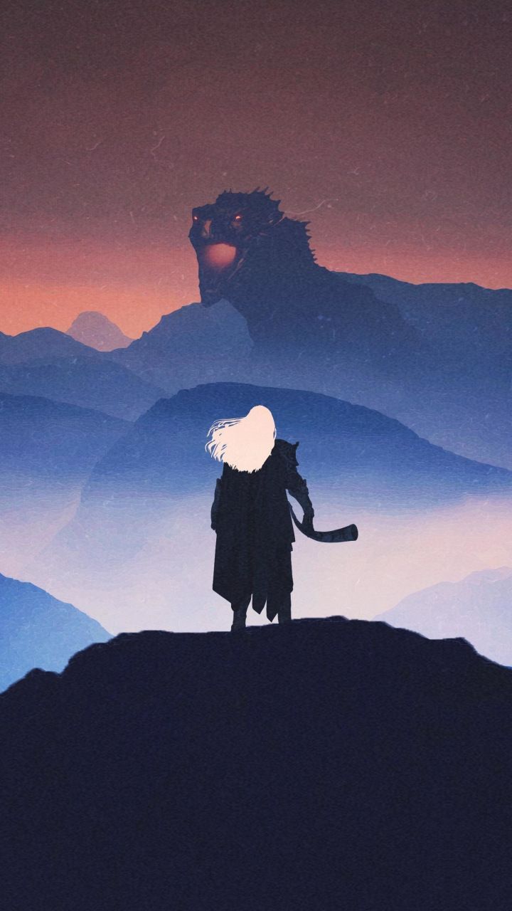 Aegon con drago, artwork, 720x1280 Full HD Verticale, iPhone Pro Max