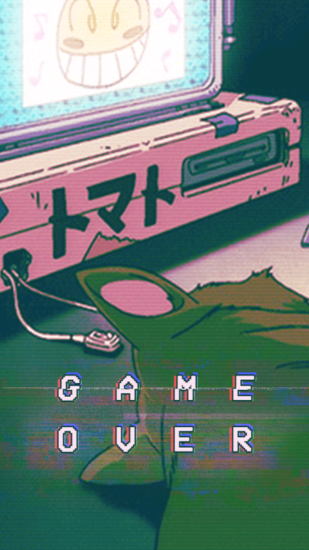 Console retrò anime Game Over, 1080x1920 Full HD Verticale, iPhone