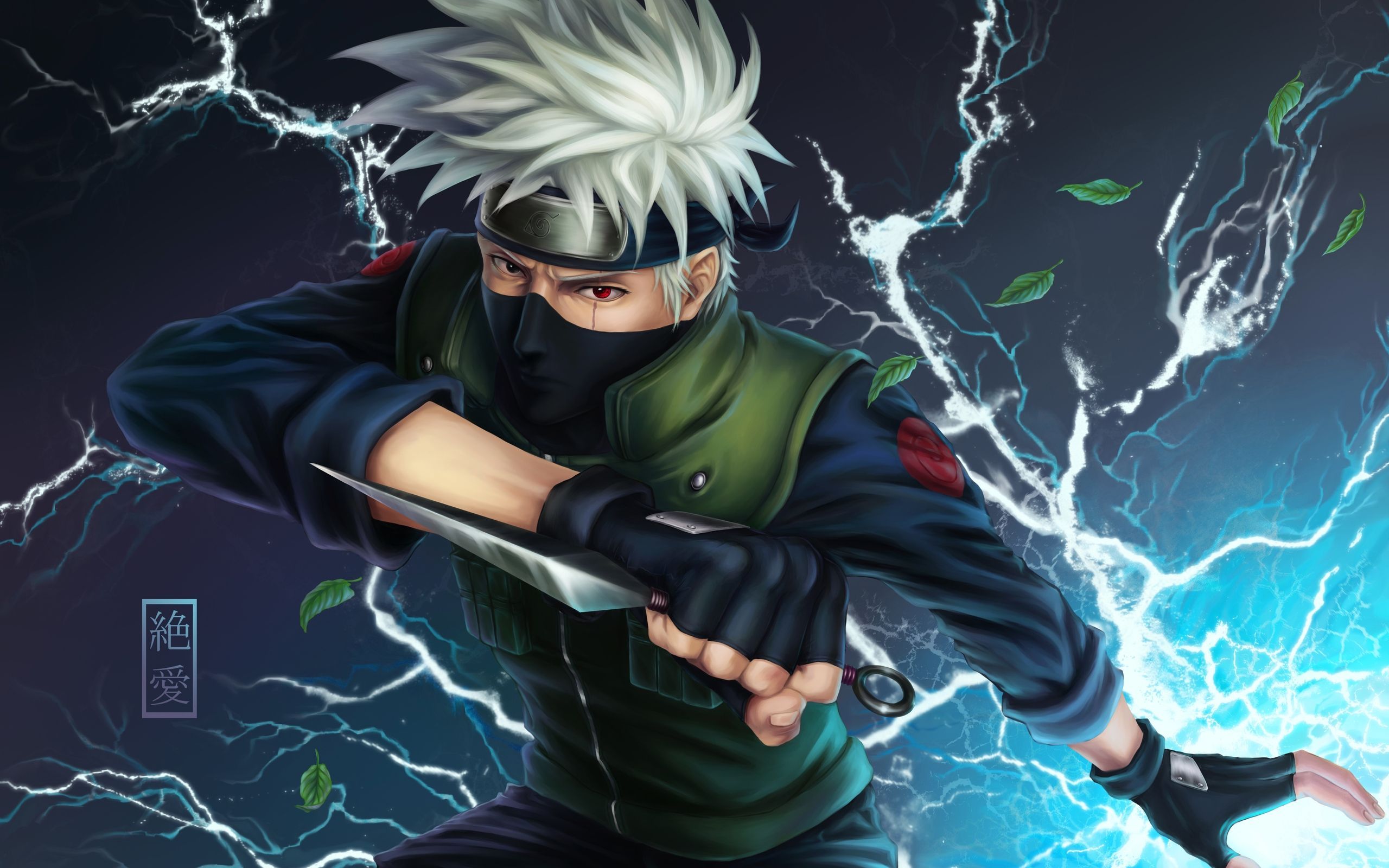 Kakashi Naruto fulmine blu, ninja copiatore, 2560x1600 WQXGA, Desktop