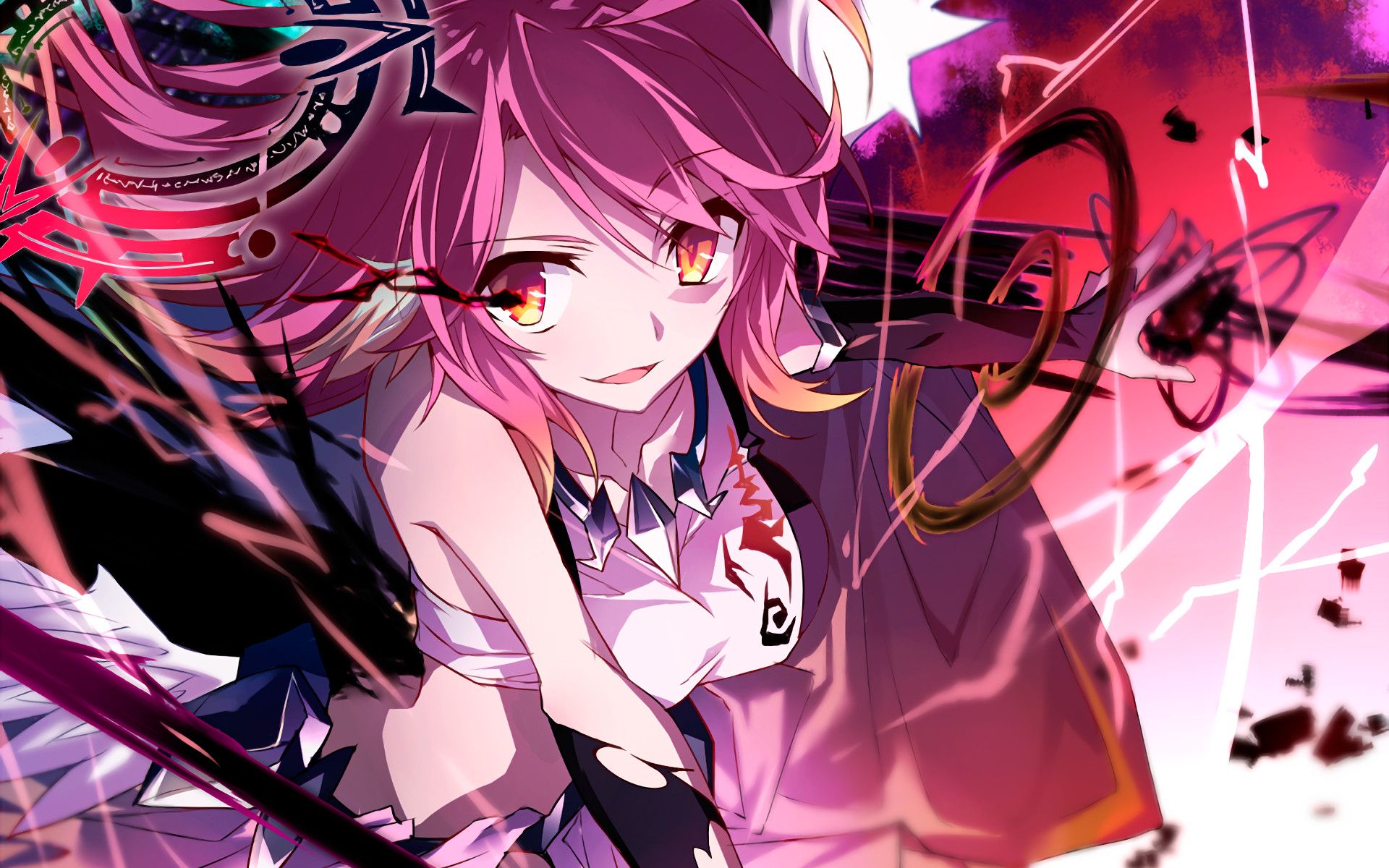 Ragazza anime capelli rosa, 1920x1200 Full HD+ WUXGA, Laptop