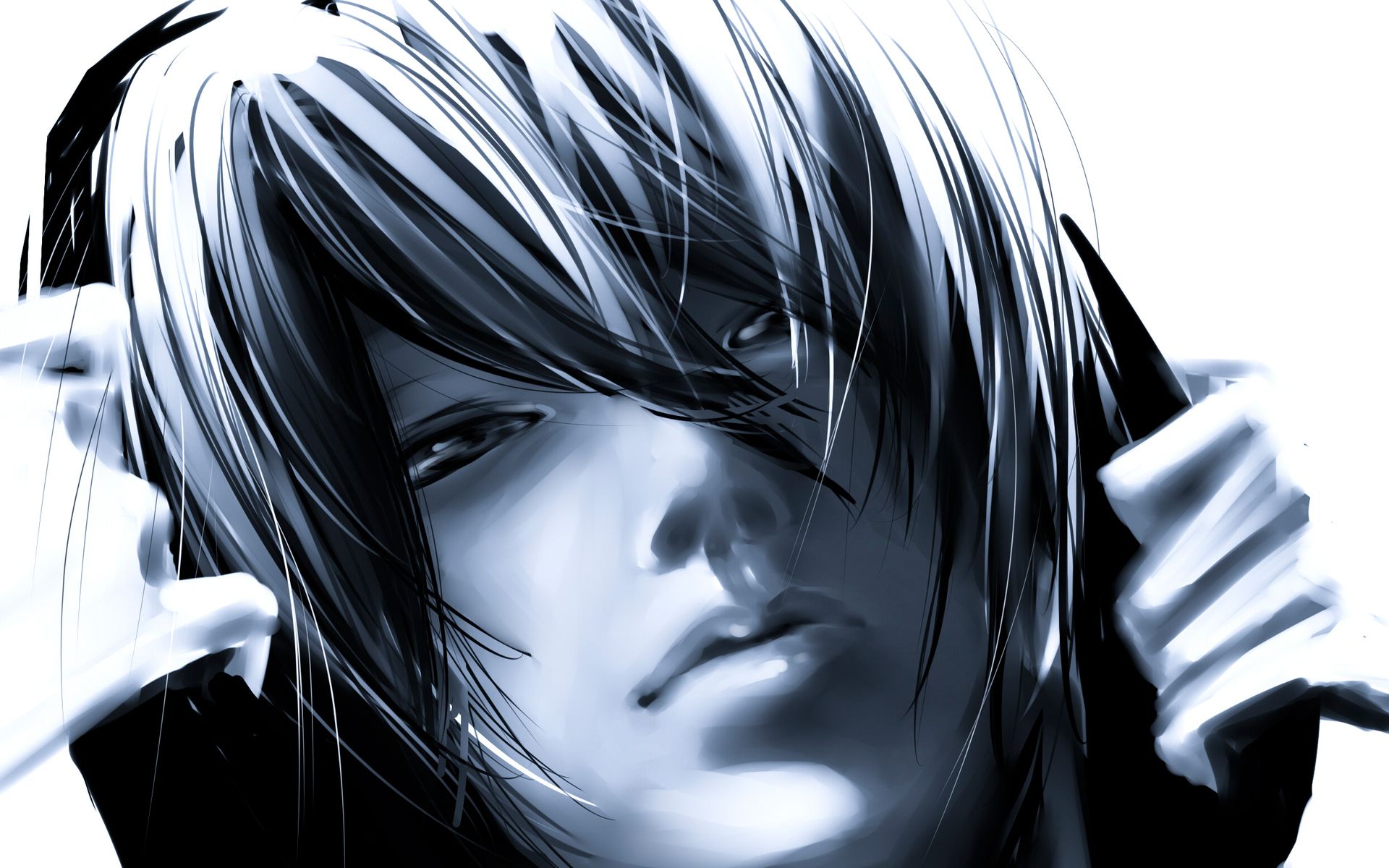 Ragazzo anime capelli neri, 1920x1200 Full HD+ WUXGA, Desktop