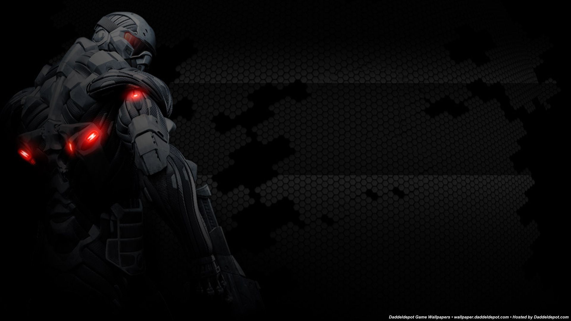 Robot guerriero nero occhi rossi, 1920x1080 Full HD 1080p, PC Desktop