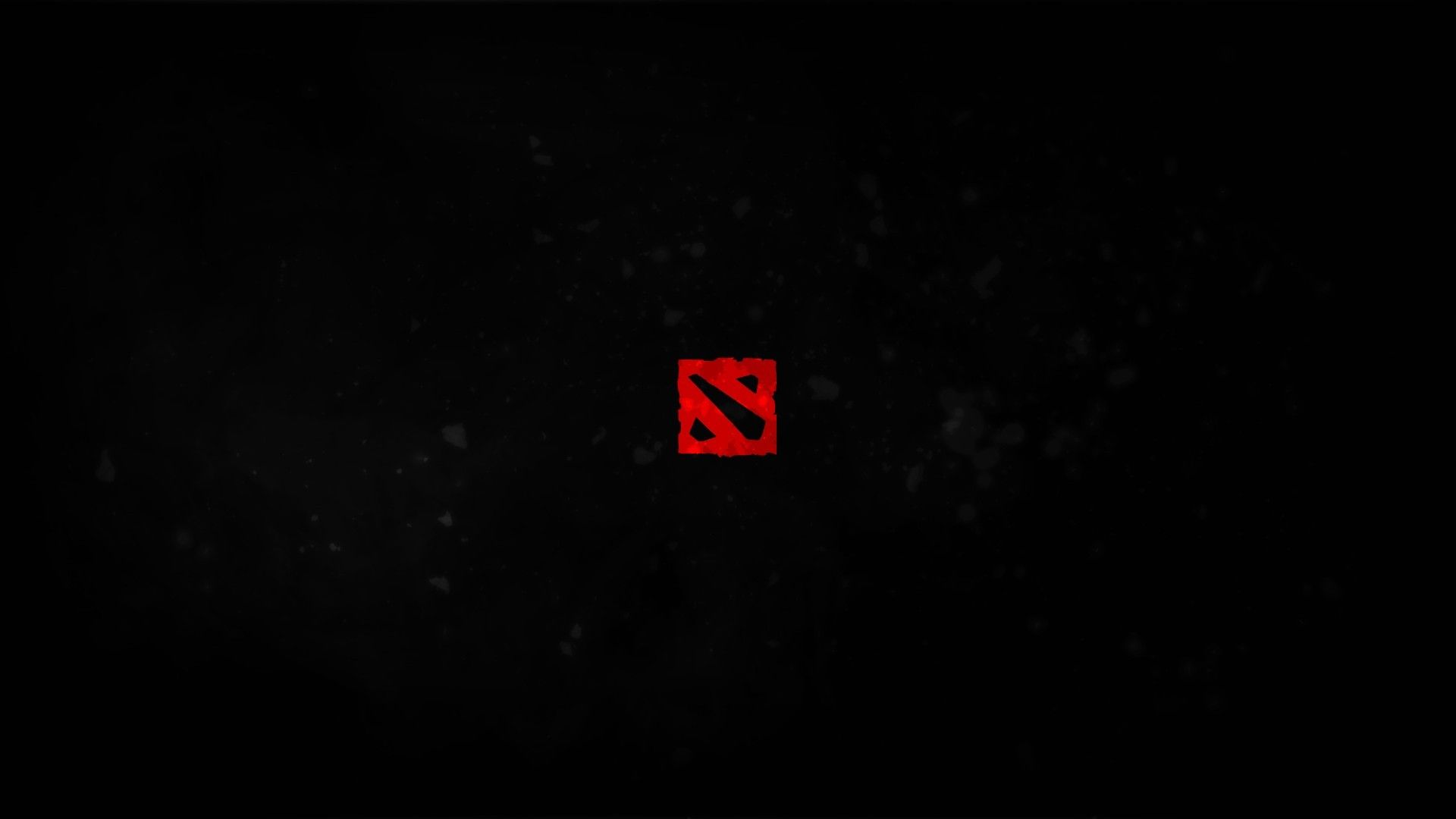 Logo Dota 2 rosso nero, MOBA, 1920x1080 Full HD, Desktop