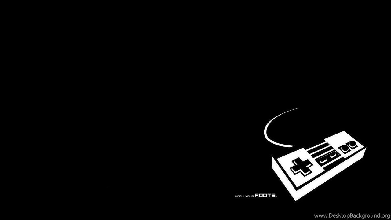 Controller NES bianco nero, 1280x720 720p, Laptop