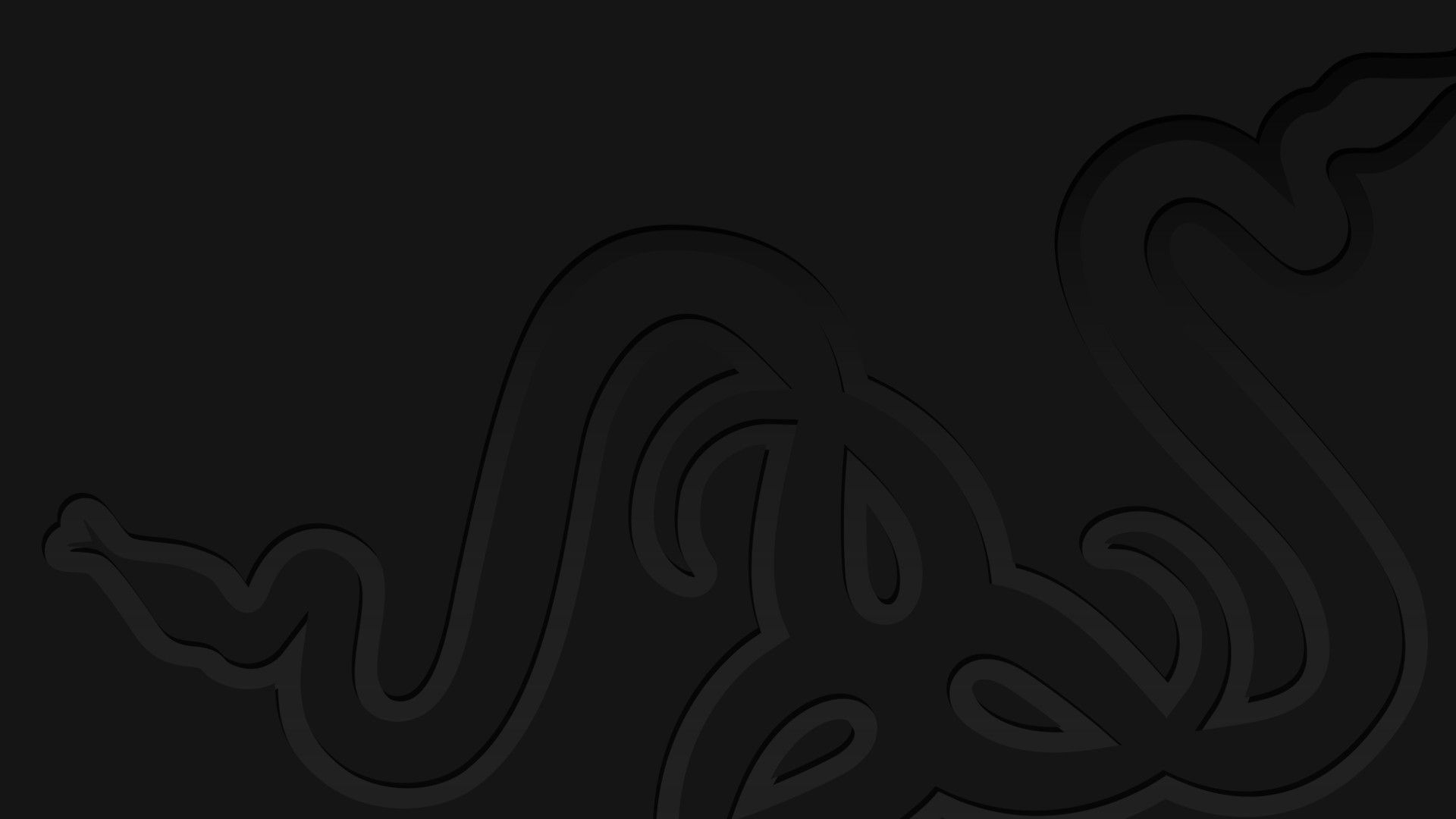 Logo Razer serpente nero, periferiche gaming, 1920x1080 1080p, Desktop