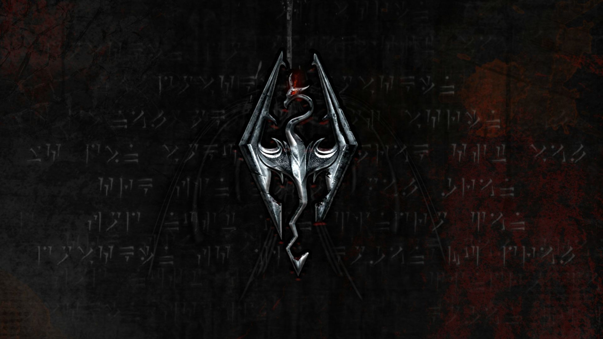 Simbolo Skyrim nero, 1920x1080 Full HD 1080p, PC Desktop