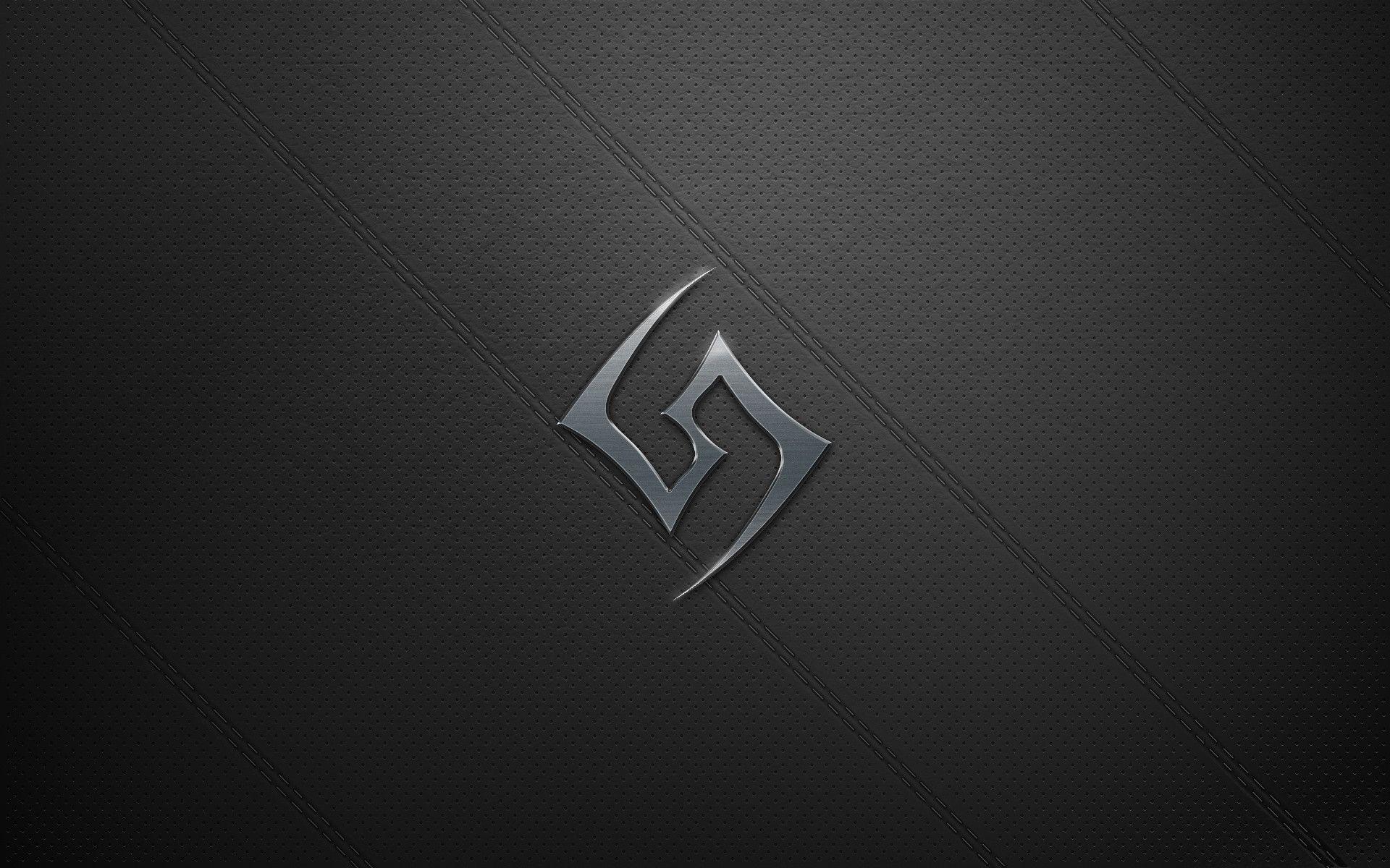 Logo metallico grigio scuro, 1920x1200 WUXGA, Desktop