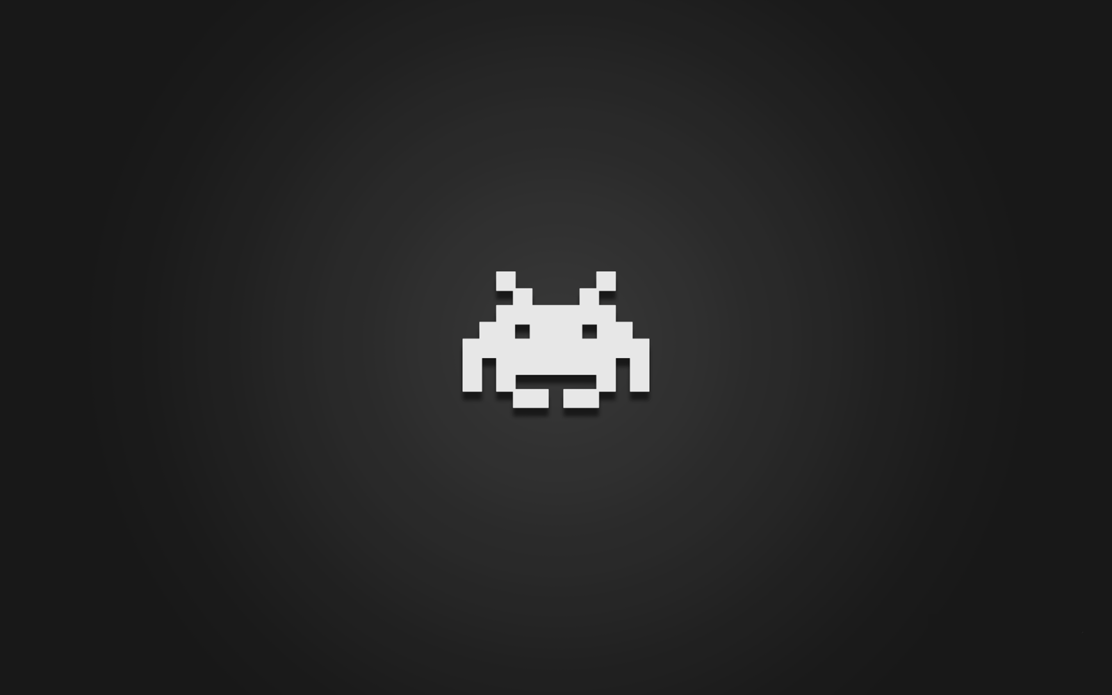 Space Invaders alieno pixel bianco, 1600x1000 HD, PC