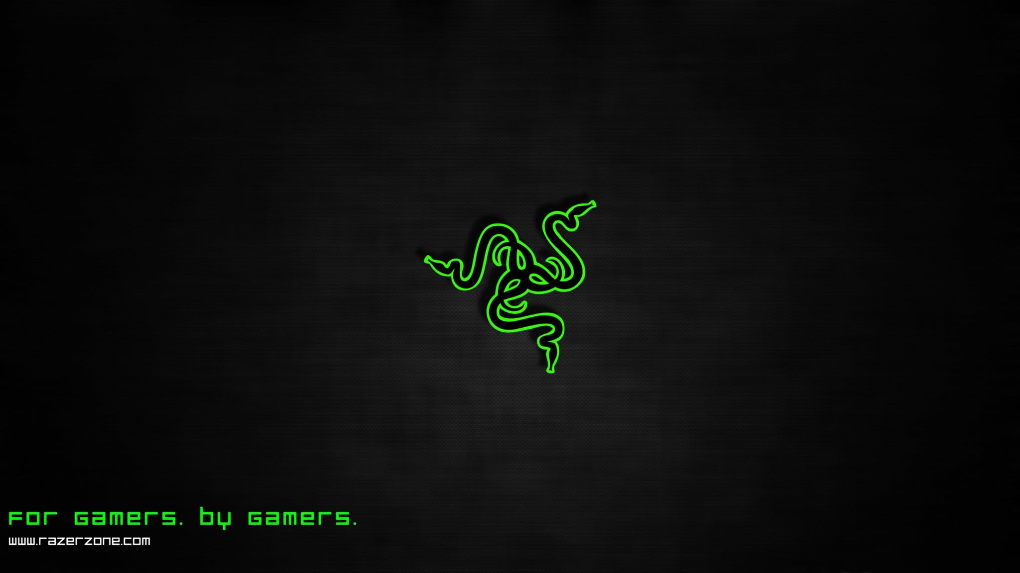 Logo Razer verde su nero, 2048x1152 Hi-Res, PC Desktop