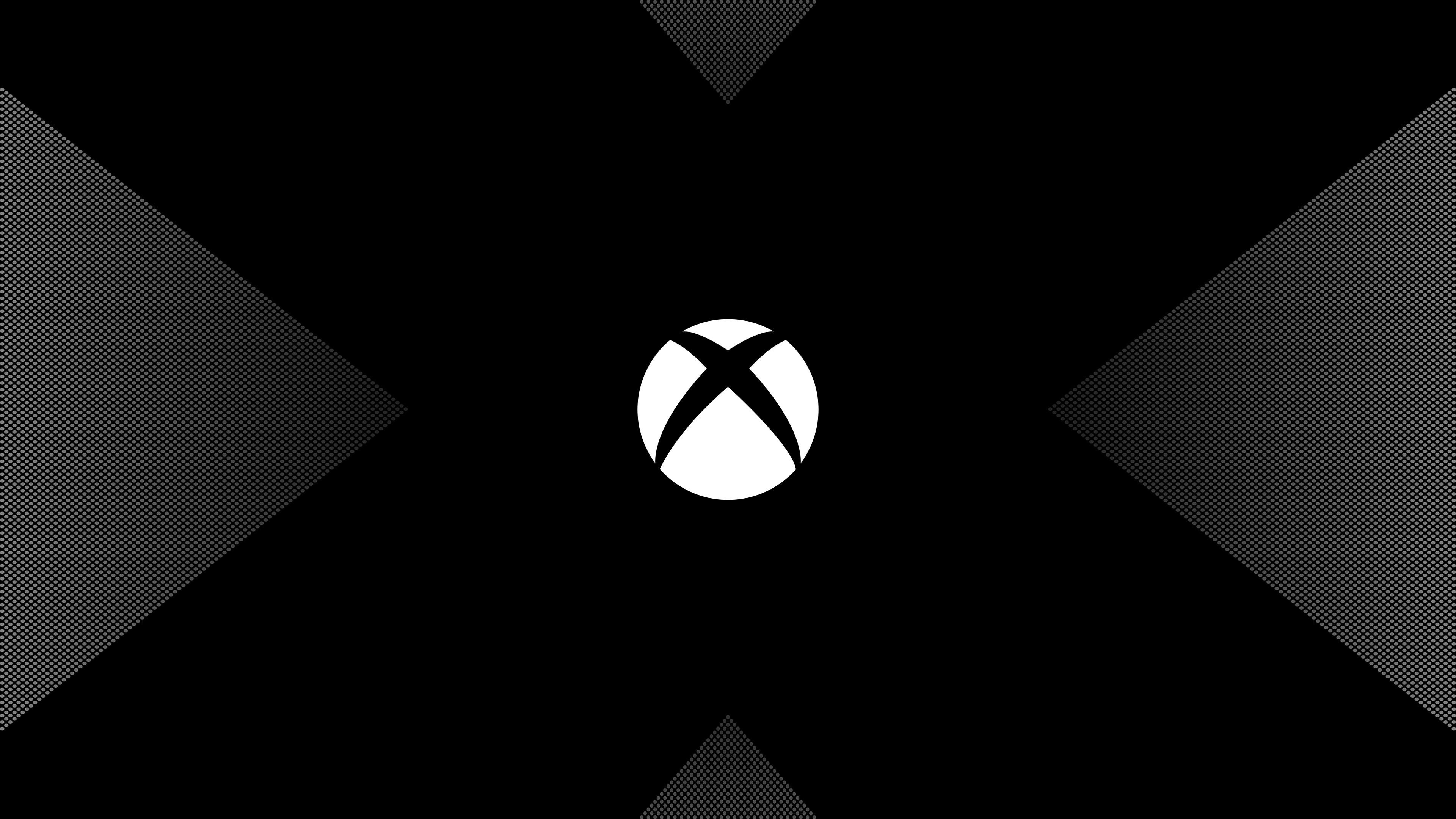 Logo Xbox nero e bianco, 3840x2160 UHD, Monitor 4K