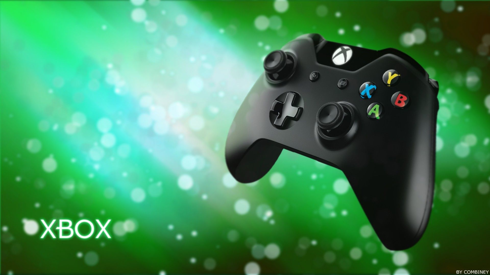 Controller Xbox verde bokeh, 1920x1080 1080p, PC