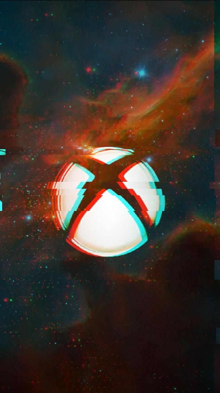Logo Xbox effetto glitch, 715x1280 Verticale, Telefono