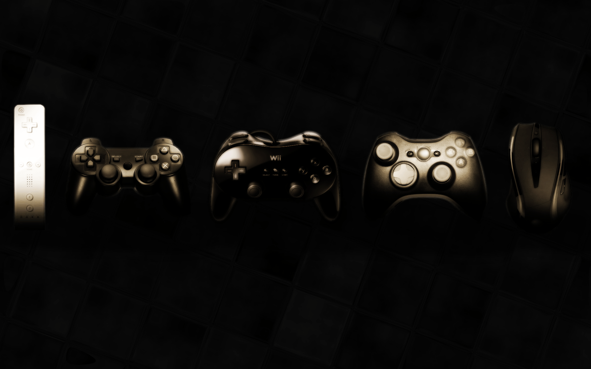 Controller gaming dorati su nero, 1920x1200 WUXGA, PC Desktop