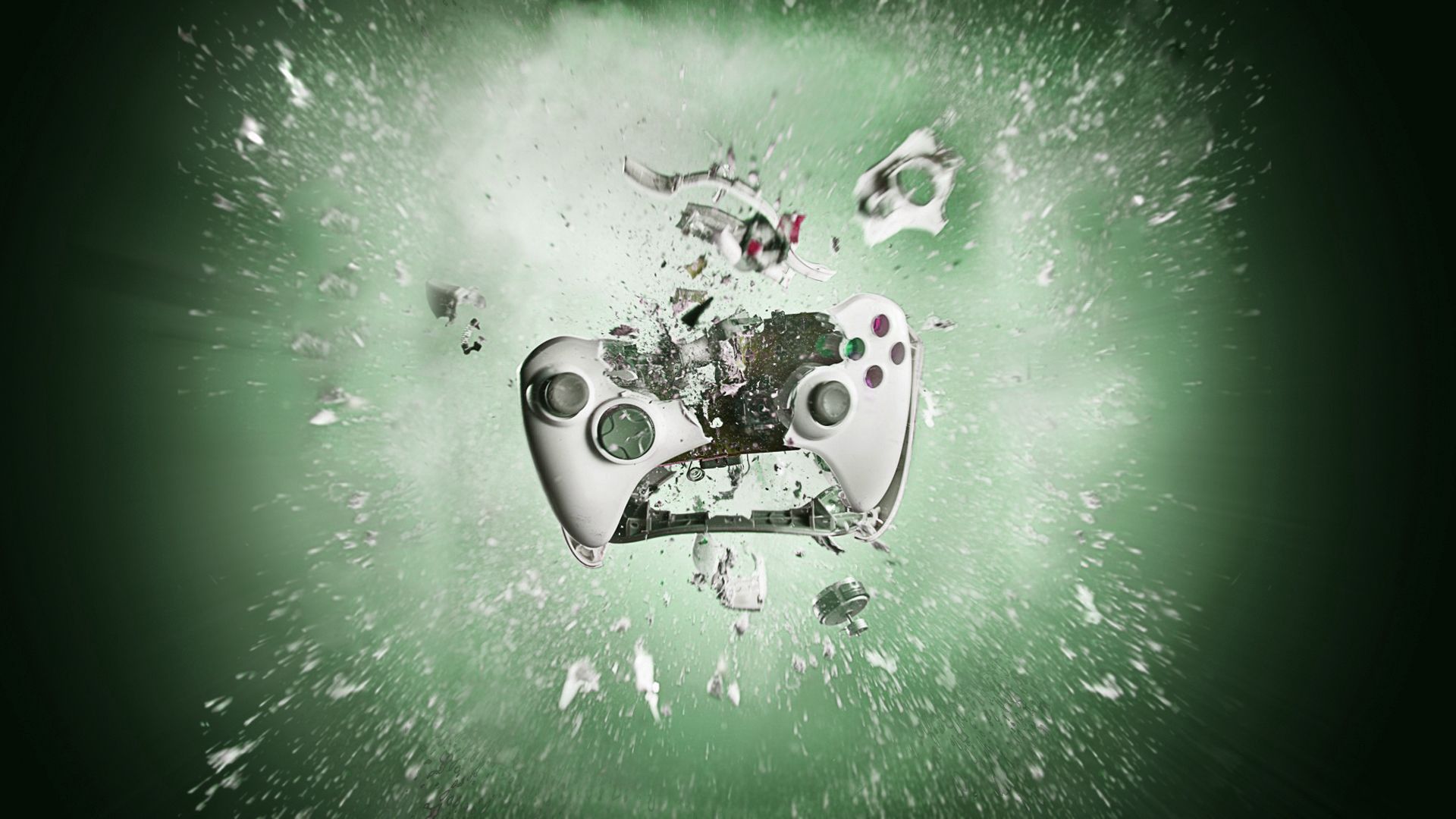 Controller Xbox esploso verde, 1920x1080 1080p, Desktop