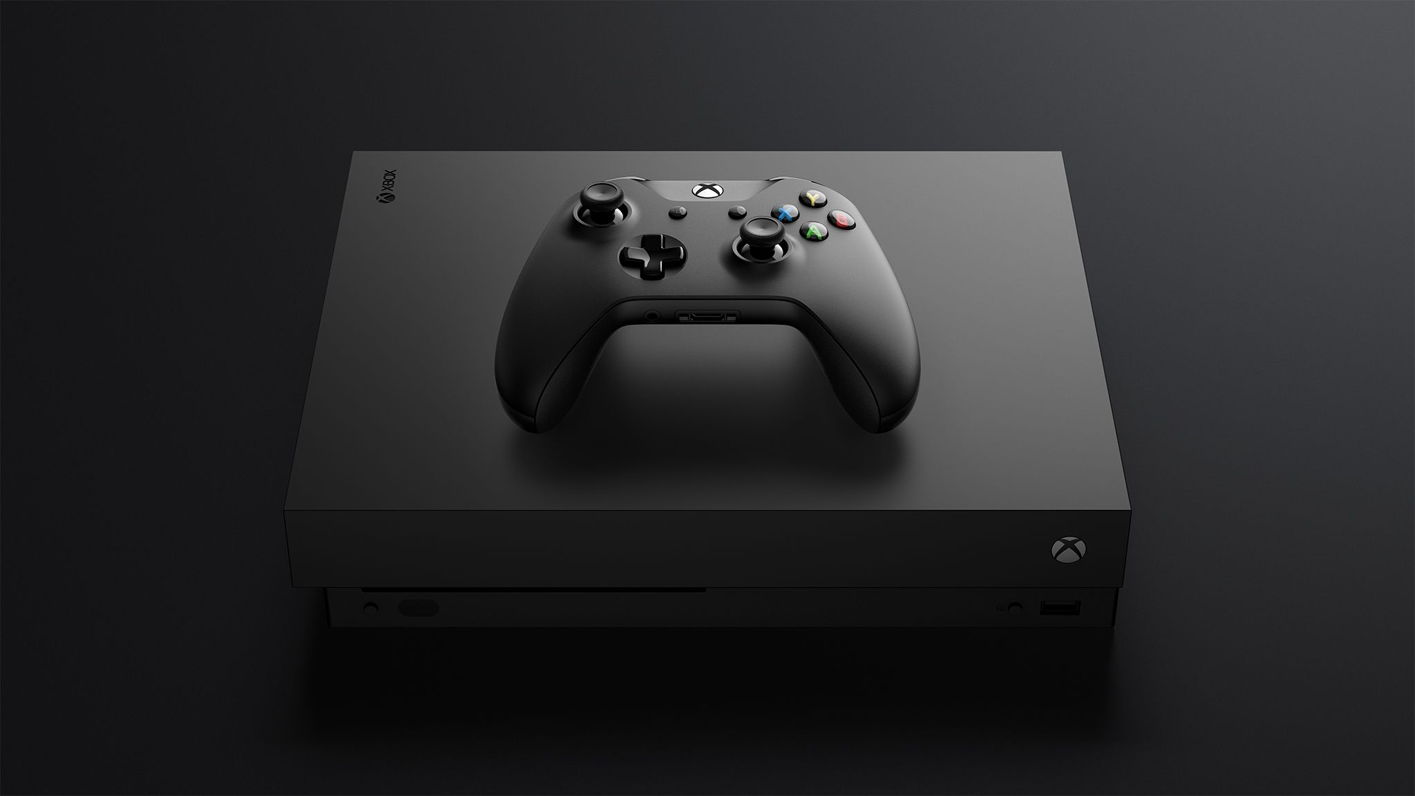 Console Xbox nera con controller, 2048x1152 alta risoluzione, PC