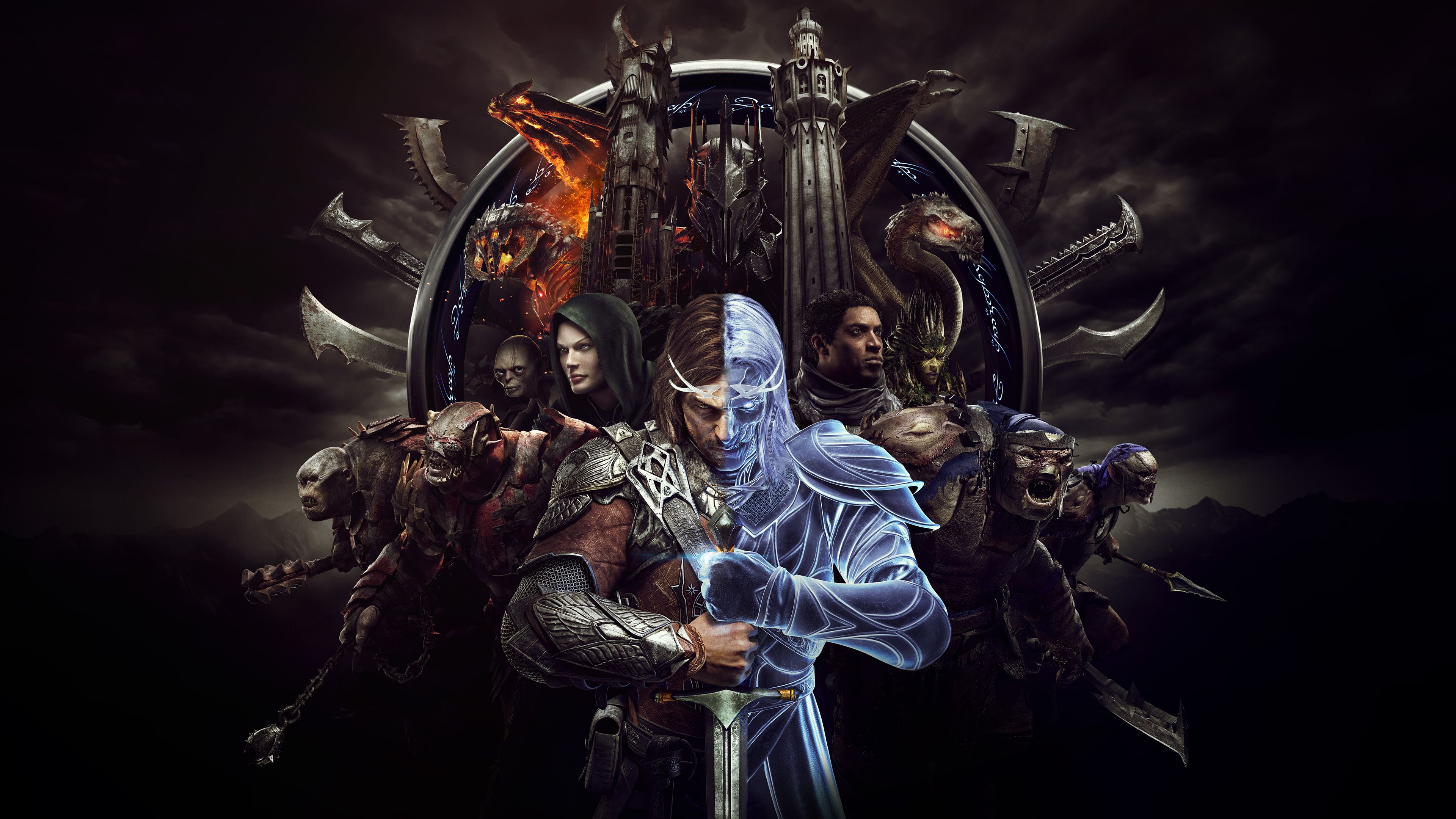 Middle Earth Shadow of War personaggi, 3840x2160 UHD, PC 4K