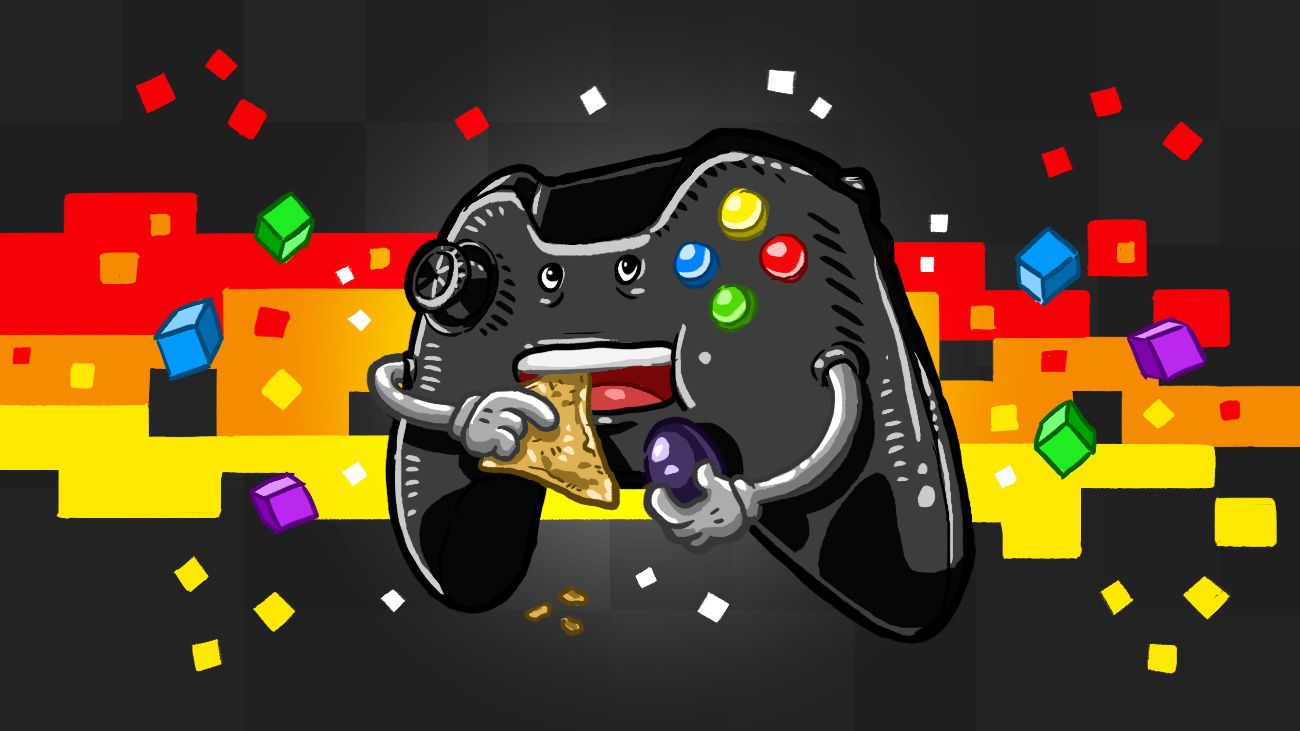 Controller Xbox pixel art colorato, 1300x731 HD, Desktop