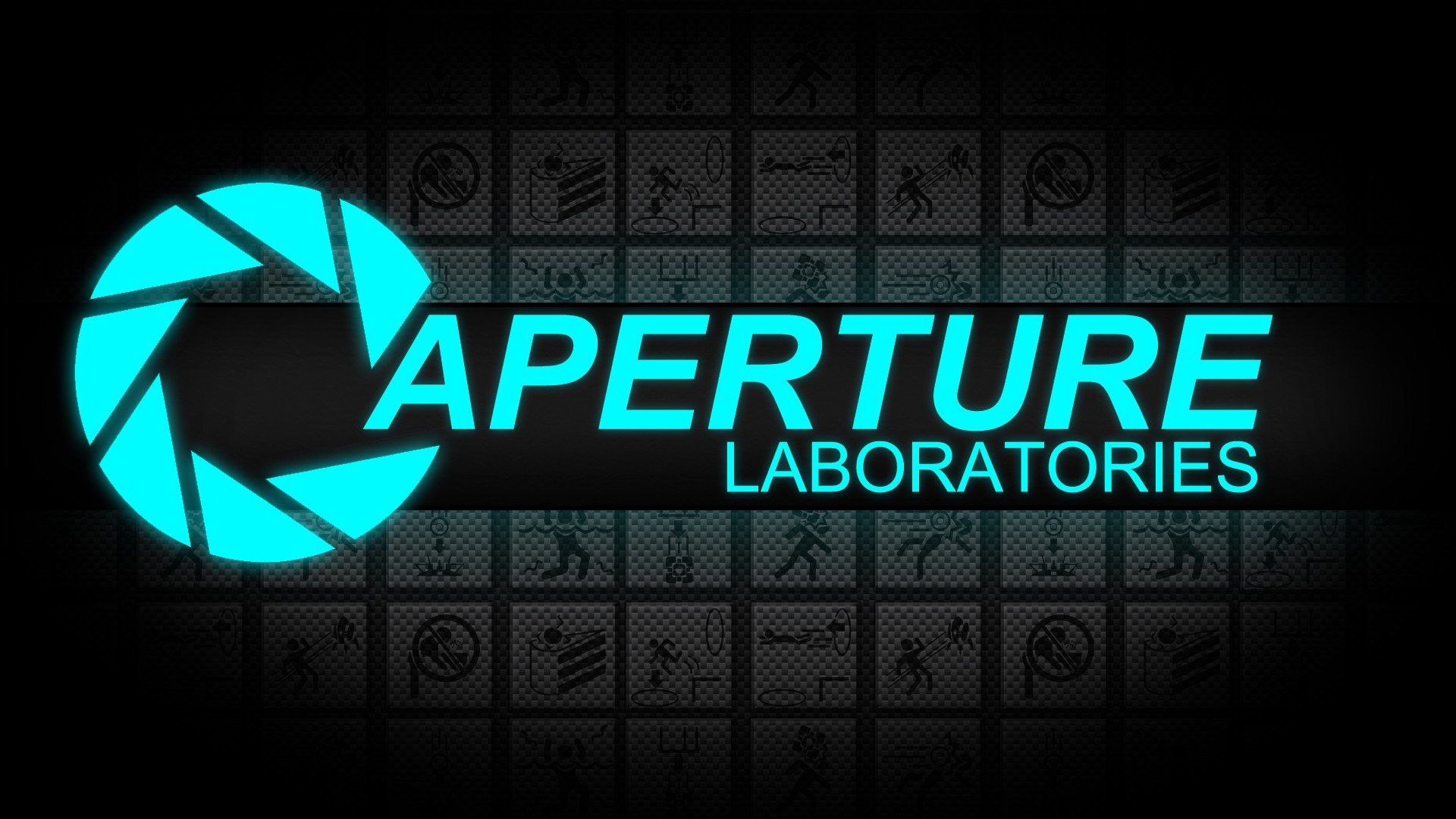 Logo Aperture Laboratories, Portal, 1920x1080 Full HD 1080p, PC Desktop