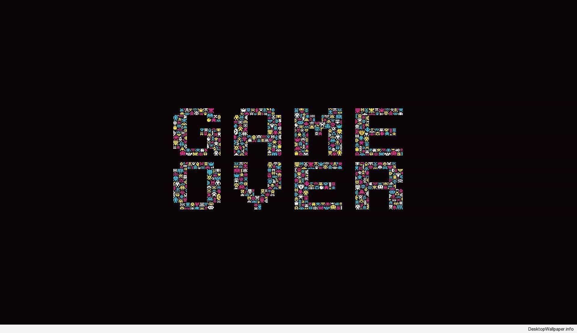 Scritta Game Over pixel art, 1920x1108 1080p, Desktop