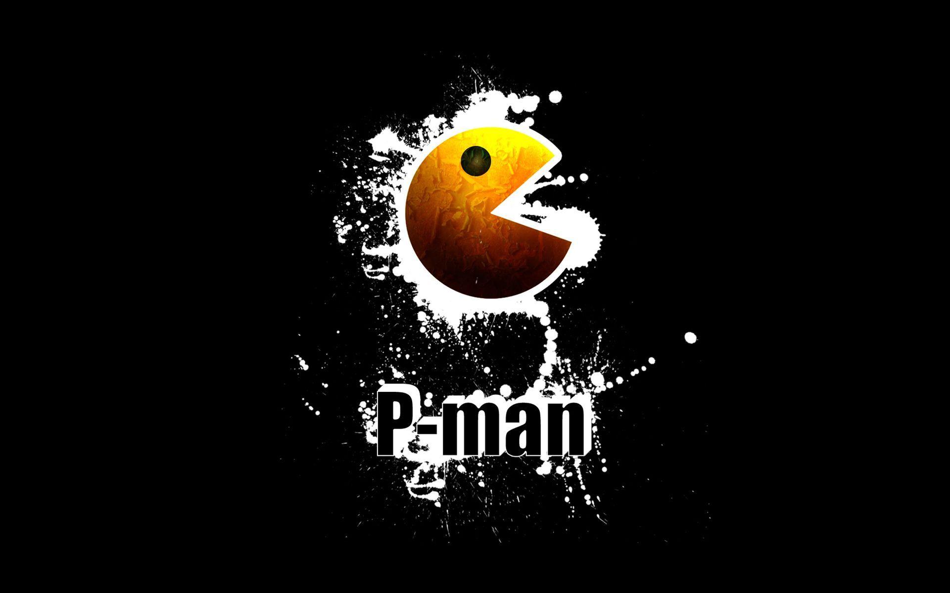 Pac-Man splatter arancione, 1920x1200 WUXGA, Laptop
