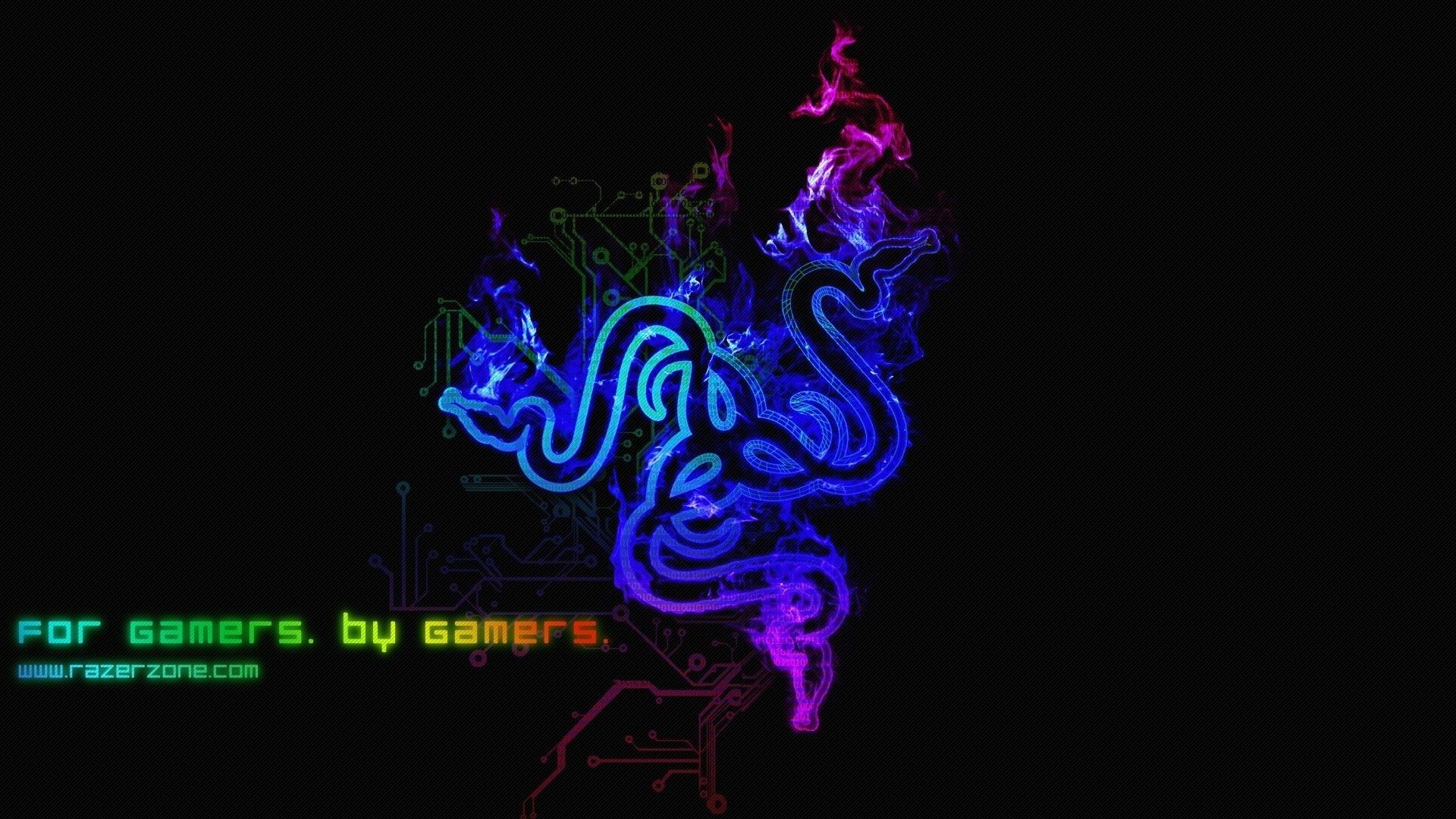 Logo Razer neon astratto, periferiche gaming, 1920x1080 1080p, Desktop