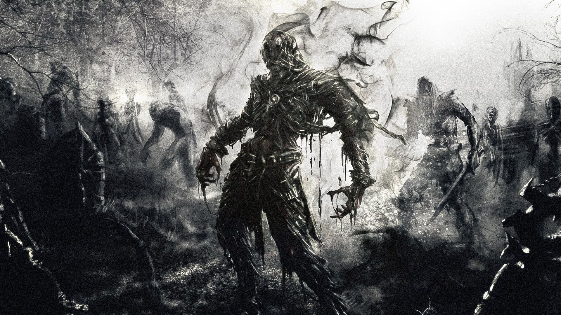 Scritta Game Over bianco nero, 1920x1080 Full HD 1080p, Desktop