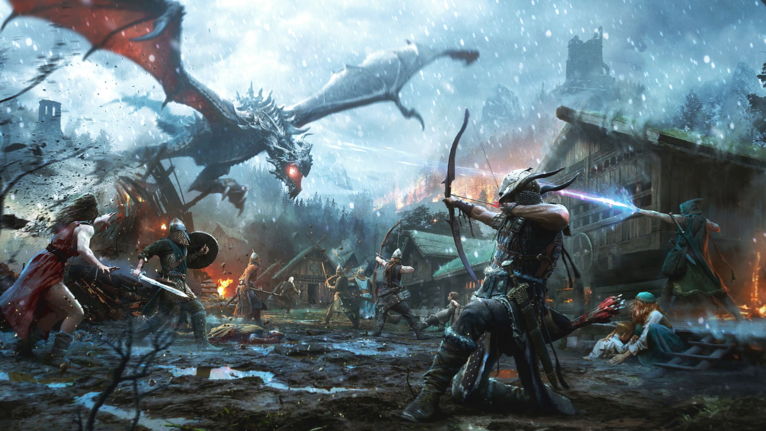 PC Master Race guerriero foresta, 2560x1440 1440p, Desktop