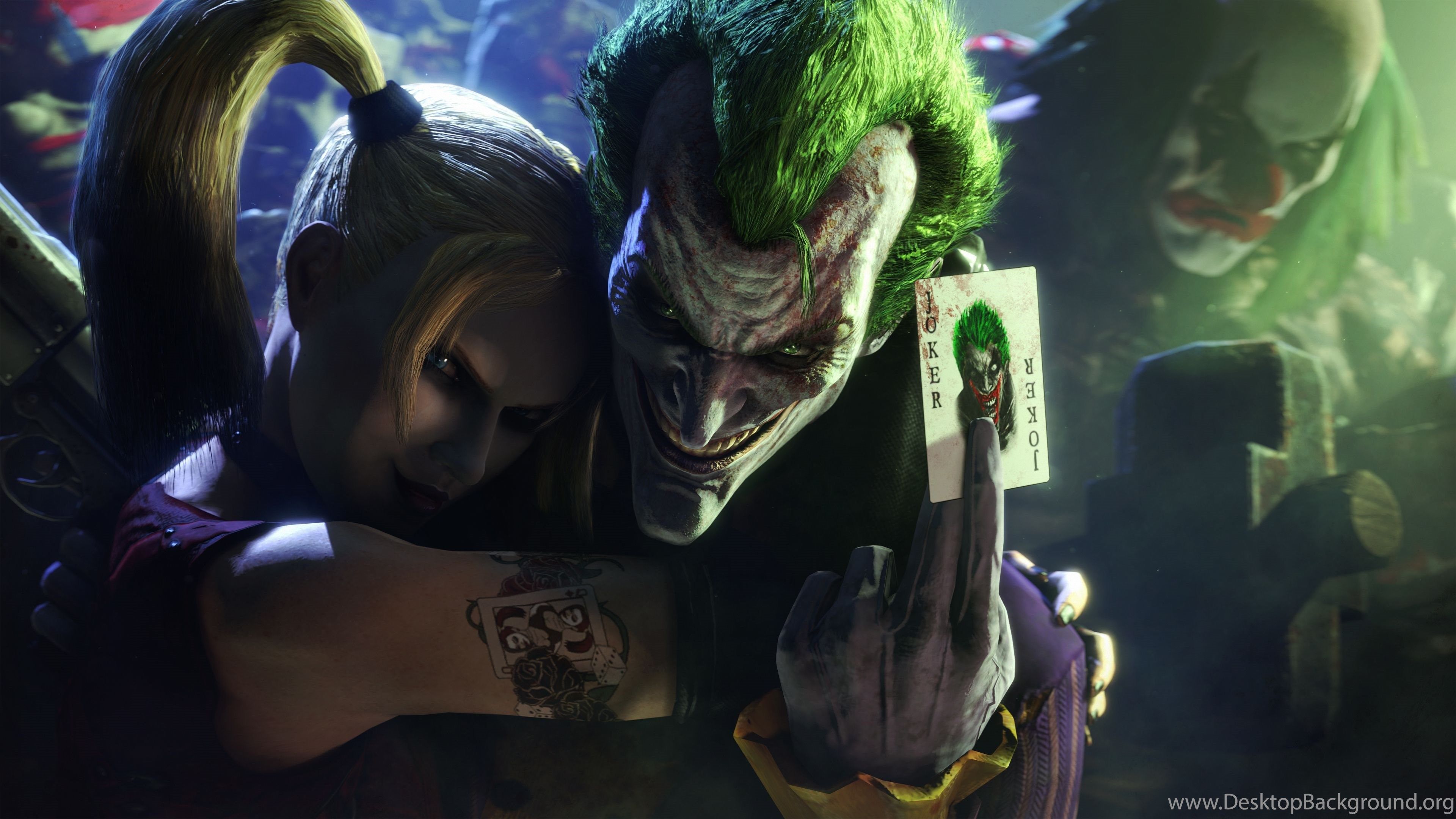 Joker e Harley Quinn, DC Comics, 3840x2160 4K Ultra HD, Monitor 4K