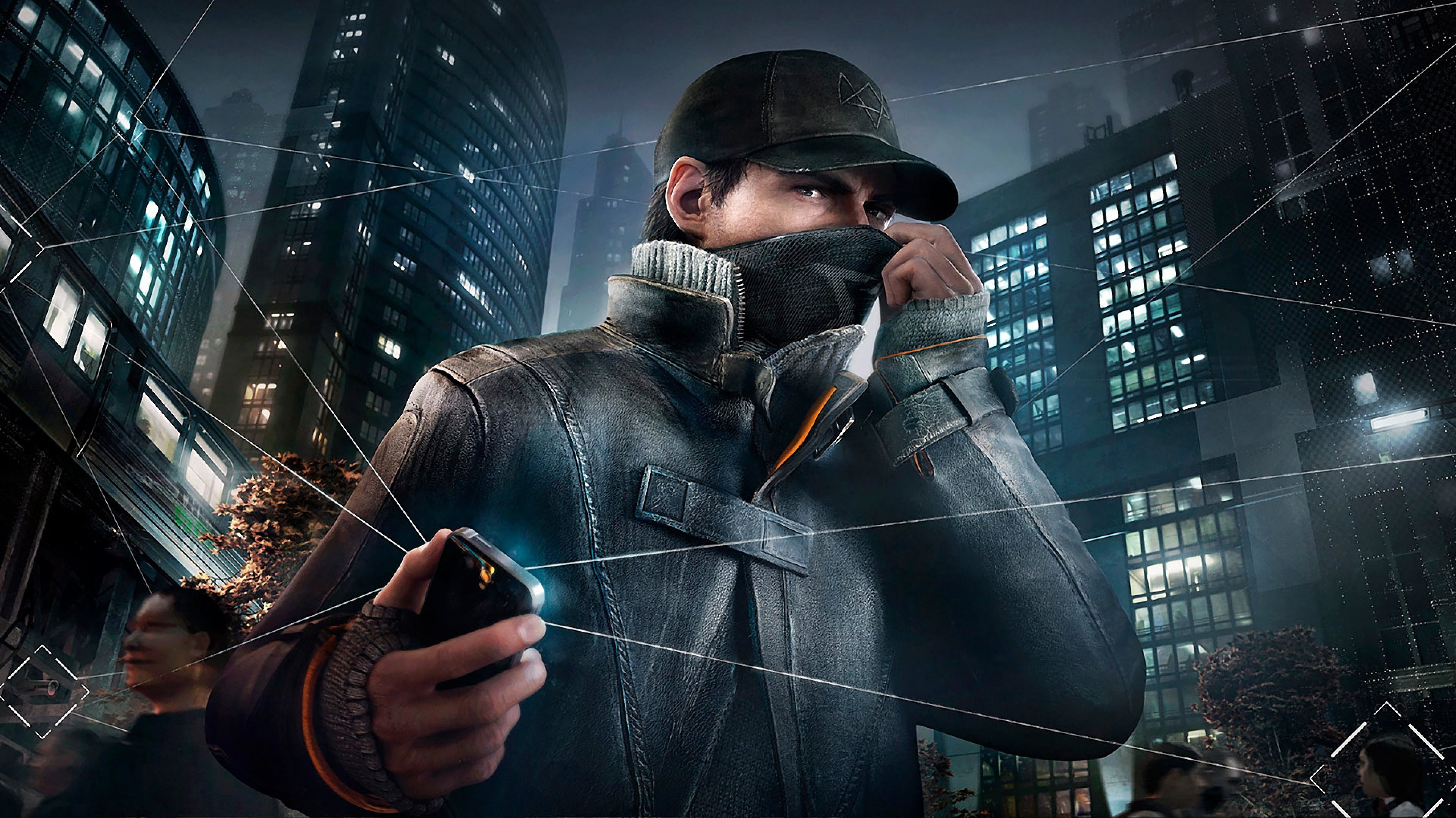 Watch Dogs Aiden Pearce città, 3840x2160 Ultra HD, 4K TV