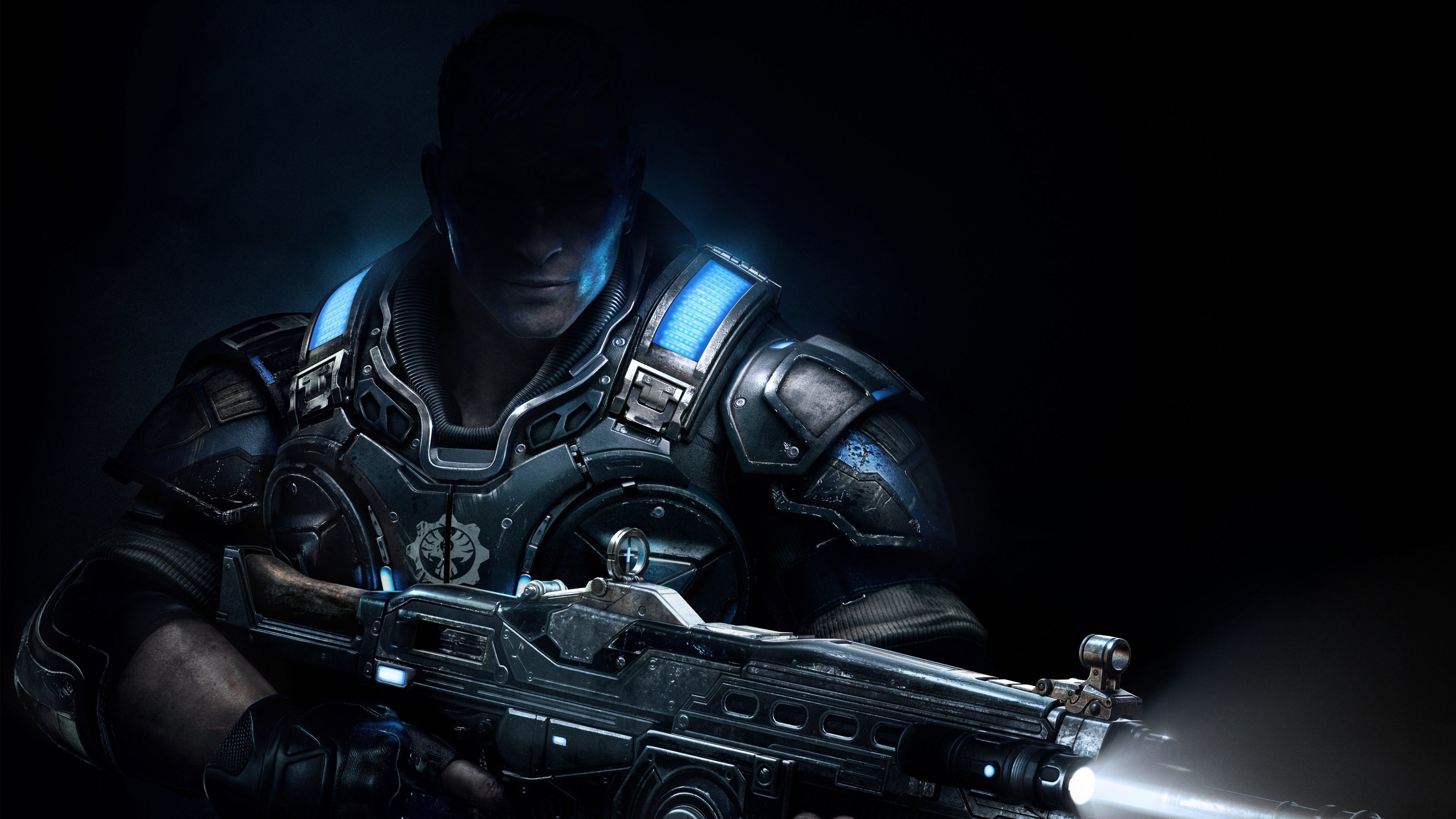 Gears of War personaggio armato, 3840x2160 4K Ultra HD, Monitor 4K